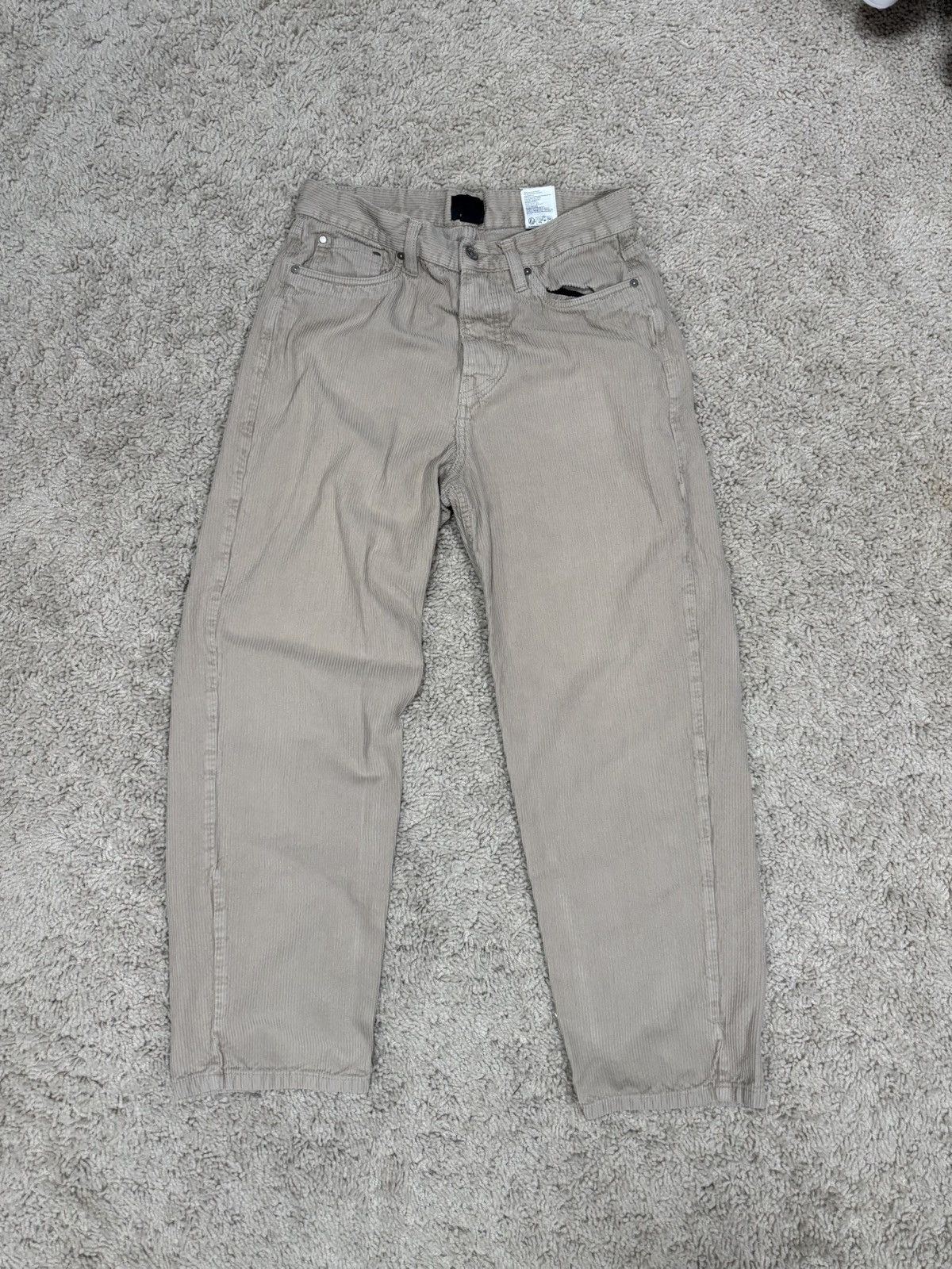 Other Wide leg, tan/beige, corduroy pants 30X30 Size US 30 / EU 46 - 1 Thumbnail