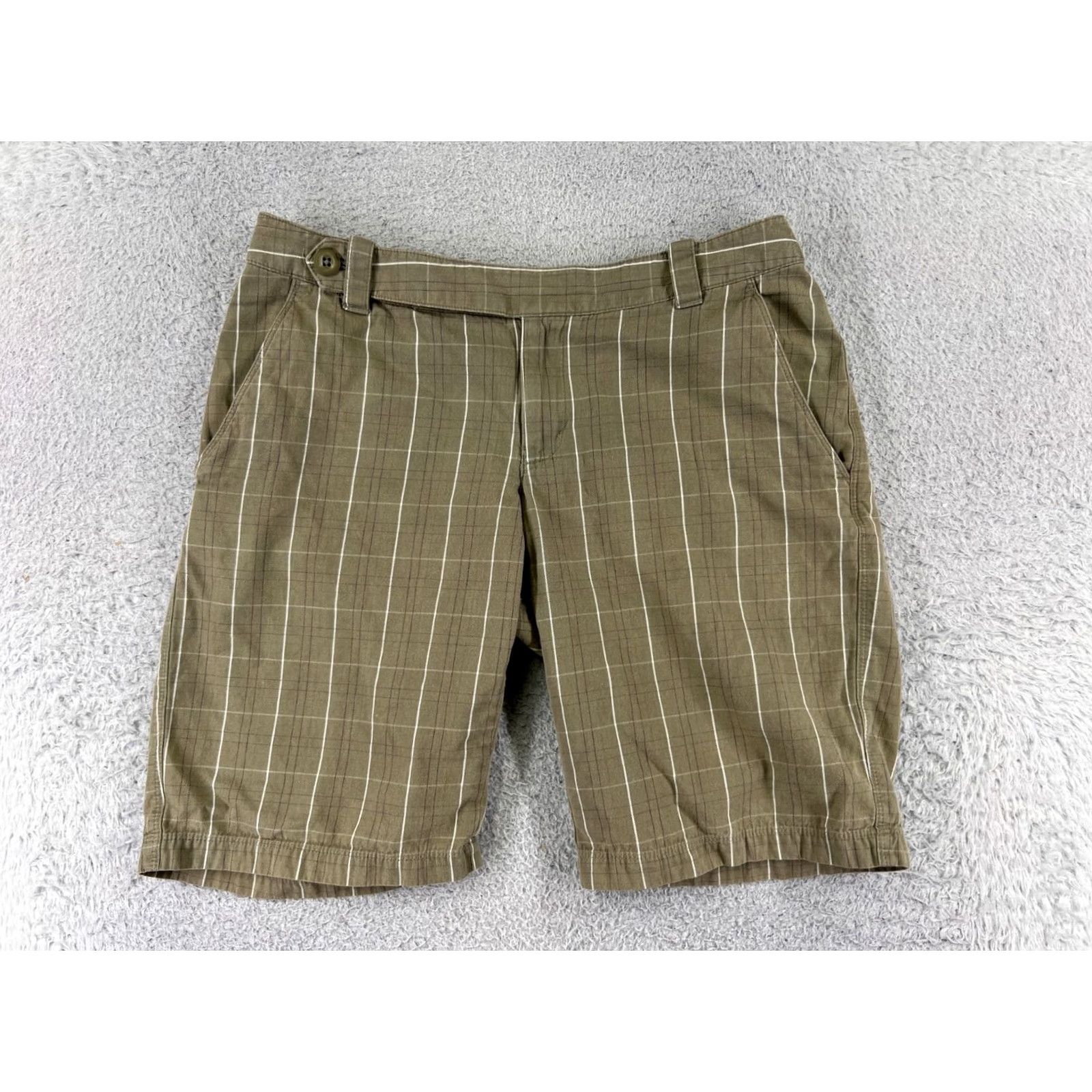 The North Face The North Face Womens Shorts Plaid 100% Cotton Beige Golf Twill Chino 28x10 Adjustable Stretch Machine Washable Regular Size 30" / US 8 / IT 44 - 2 Thumbnail