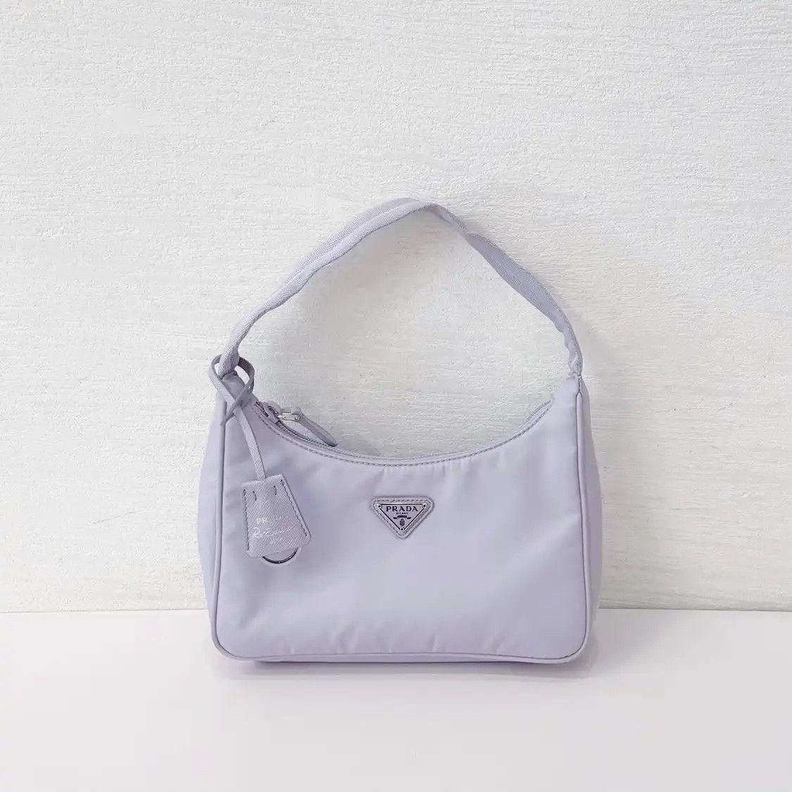 Prada PRADA Re-Edition 2000 mini light purple nylon logo shoulder bag Size ONE SIZE - 1 Thumbnail