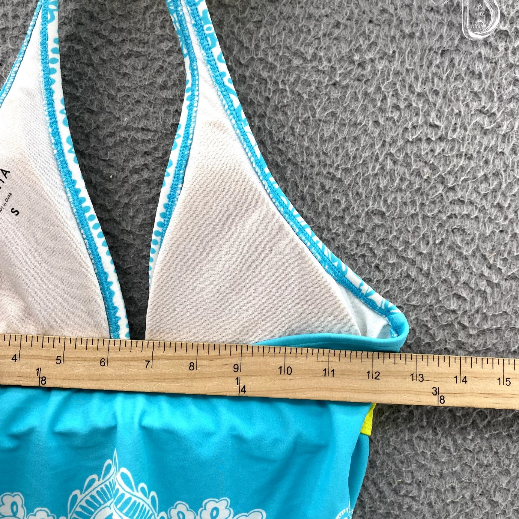Athleta Athleta Halter Tankini Top Women Small Blue Banded Bikini Swim Y2k Casual Summer Size S / US 4 / IT 40 - 6 Thumbnail