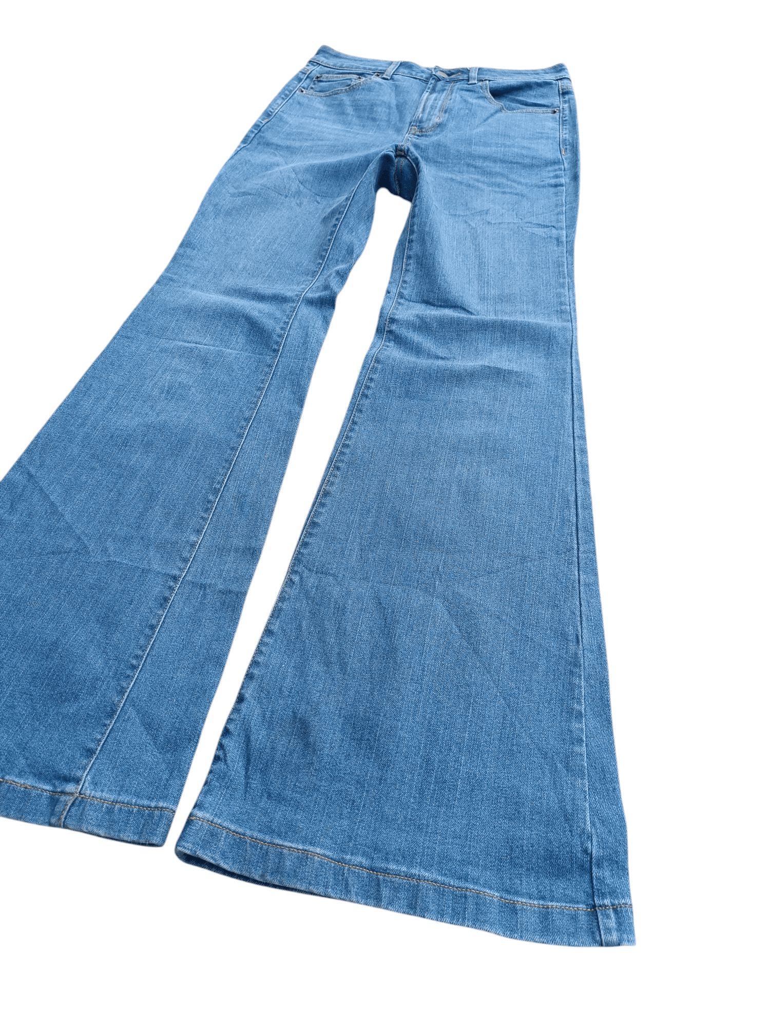 JNCO × Japanese Brand Y2K GU Japanese Brand Super Wide Leg Flared Denim E235 Size US 27 - 2 Thumbnail