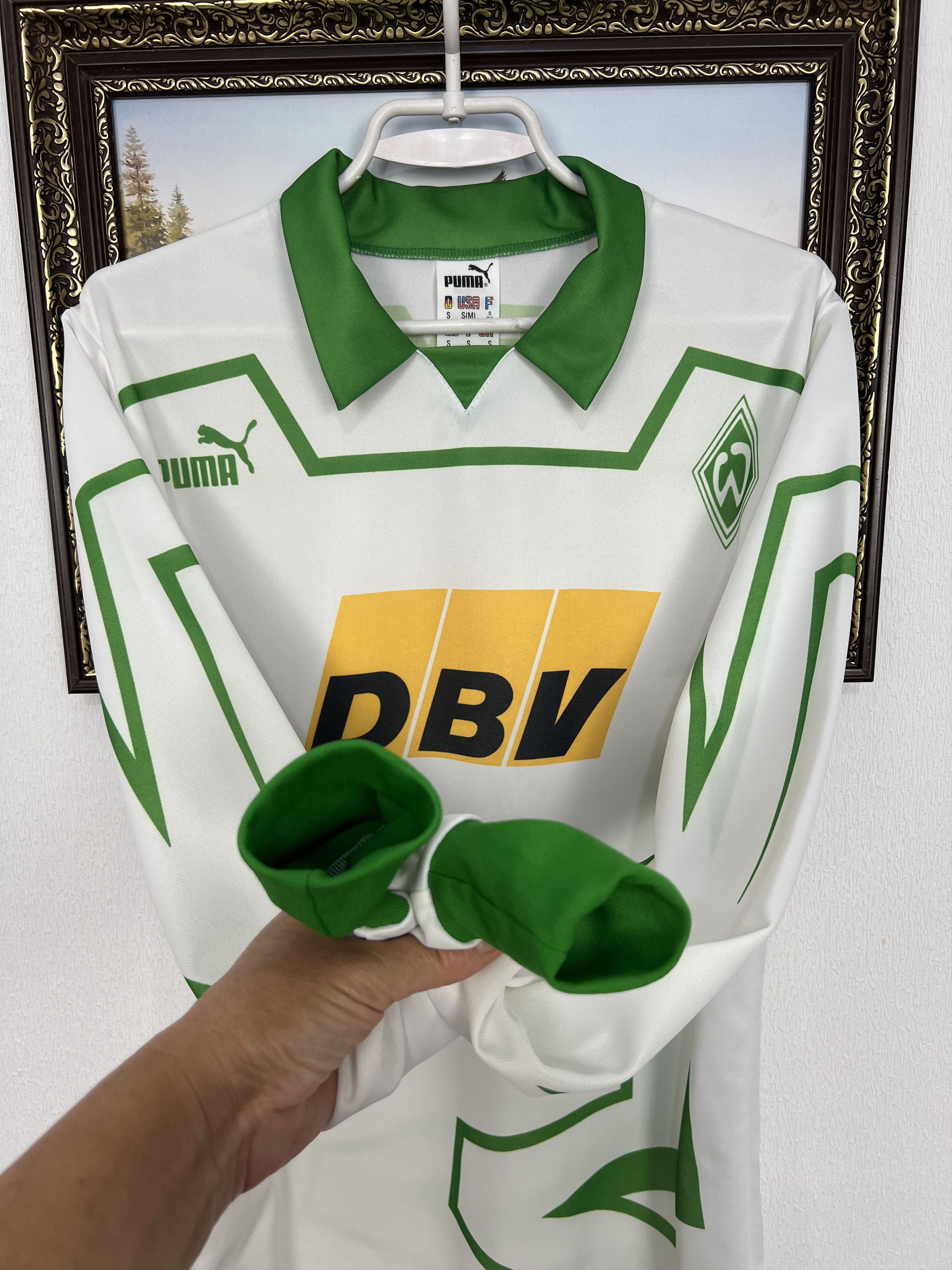 Puma Werder Bremen Home football shirt 1993 Puma Long Sleeve Size US S / EU 44-46 / 1 - 5 Thumbnail
