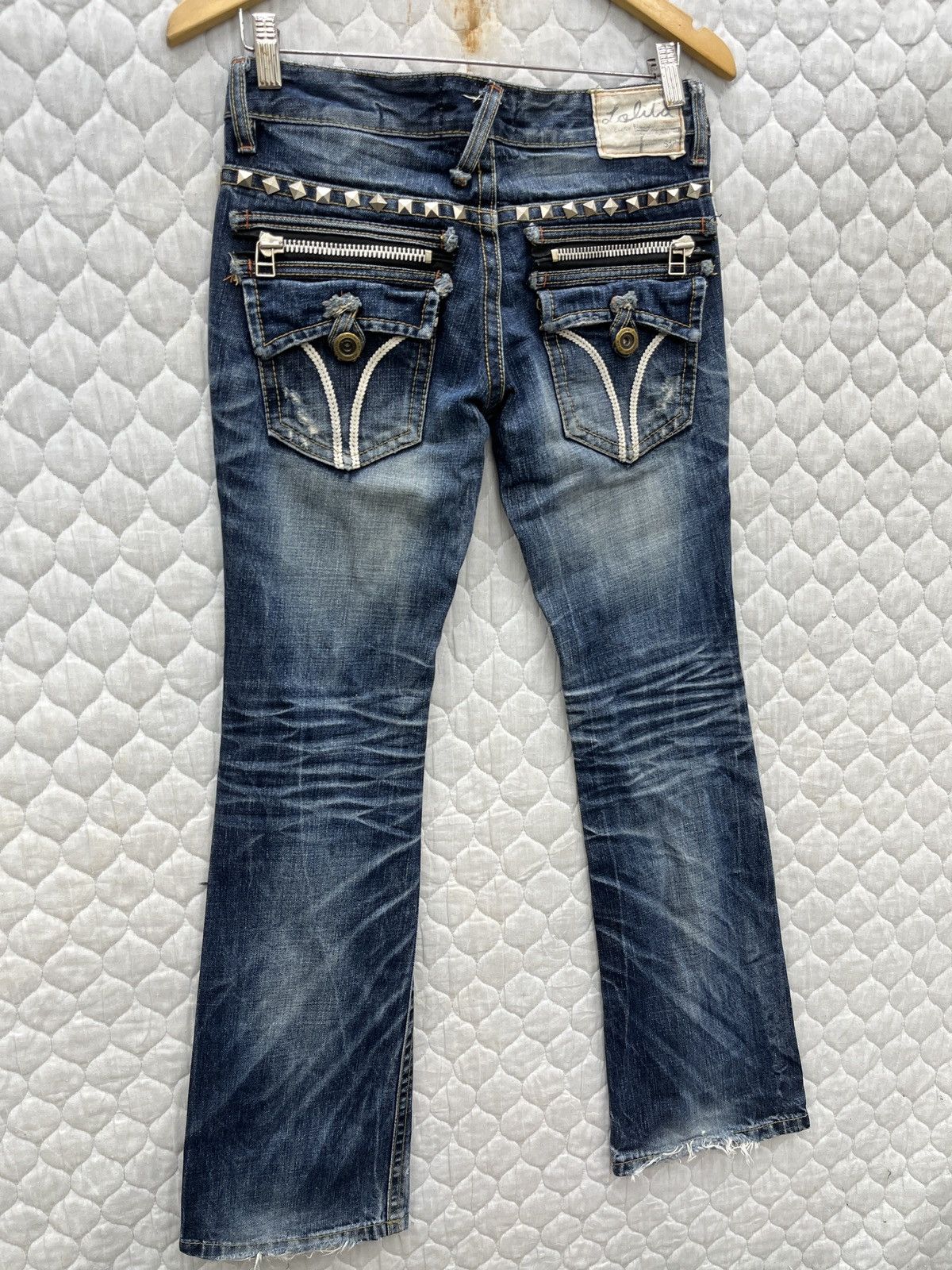 If Six Was Nine 🔥🔥🔥ARCHIVE LOLITA FLARE JEANS Size 29" - 4 Thumbnail