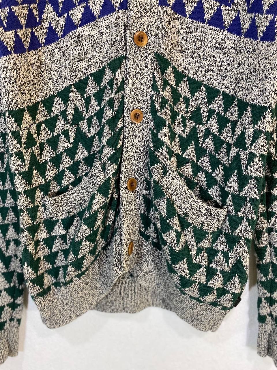 Levi's levis wool knitted cardigan nice design Size US L / EU 52-54 / 3 - 3 Thumbnail