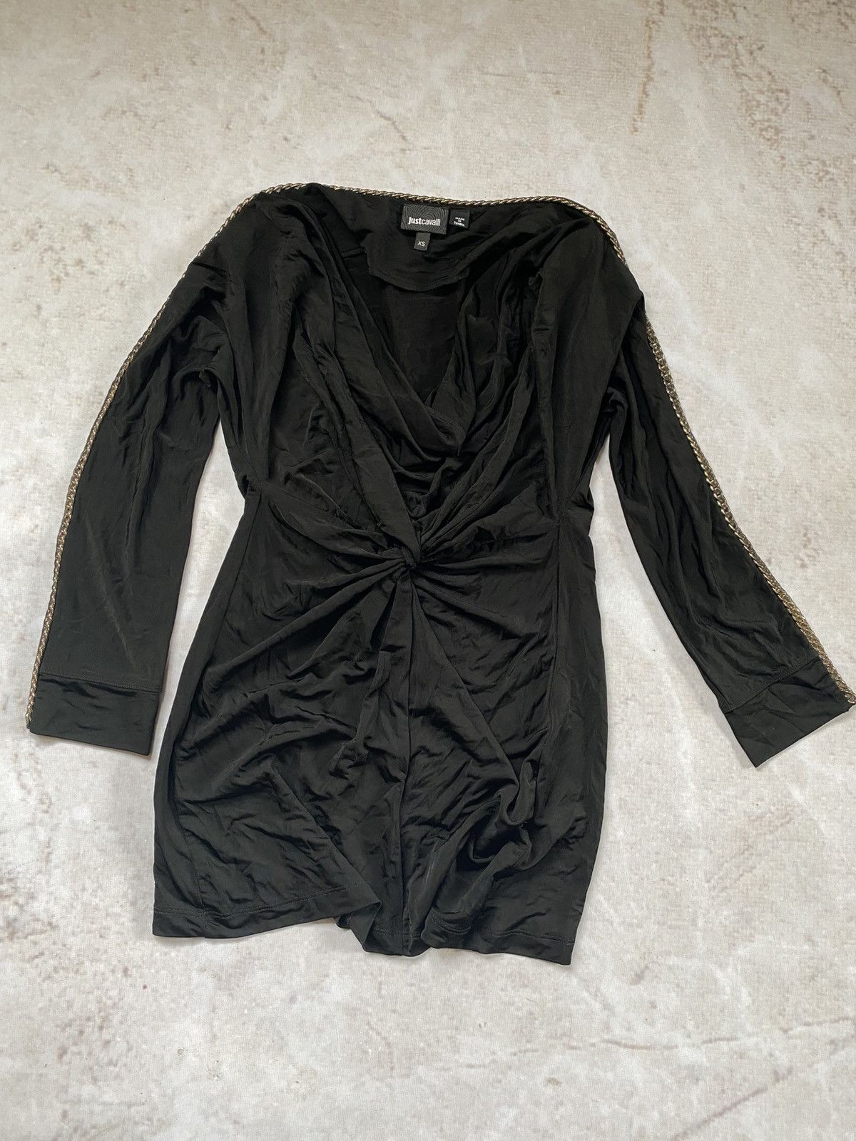 Just Cavalli × Roberto Cavalli Vintage Just Cavalli luxury Black dress Size XS / US 0-2 / IT 36-38 - 1 Thumbnail