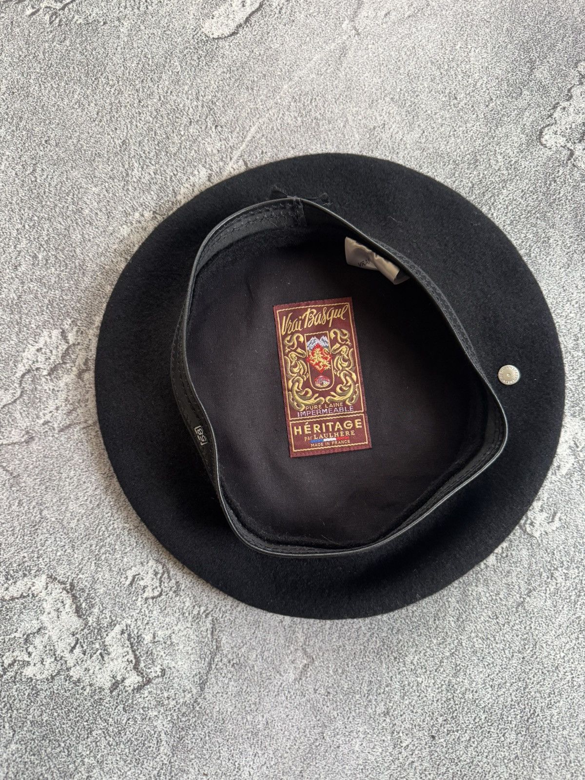 Other Vrai Basque wool black hat beret vintage old money Size ONE SIZE - 5 Thumbnail