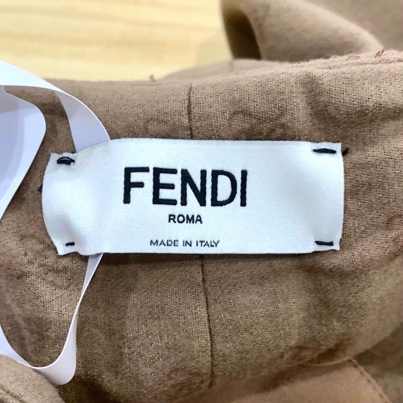 Fendi FENDI Logo print high-waist short pants Brown Size 36 Size 42" / US 20 - 5 Thumbnail