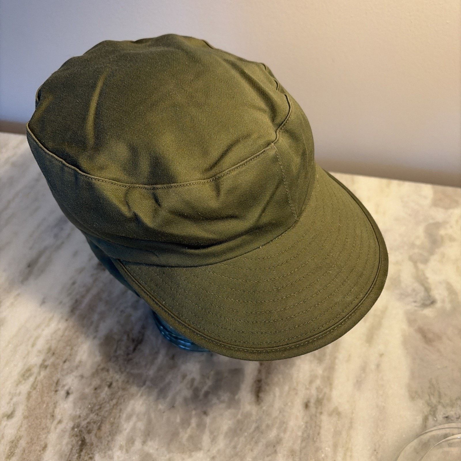 Vintage Vintage US Navy Intermediate Cold Hat Large 7-1/8 To 7-1/4 Size ONE SIZE - 3 Thumbnail
