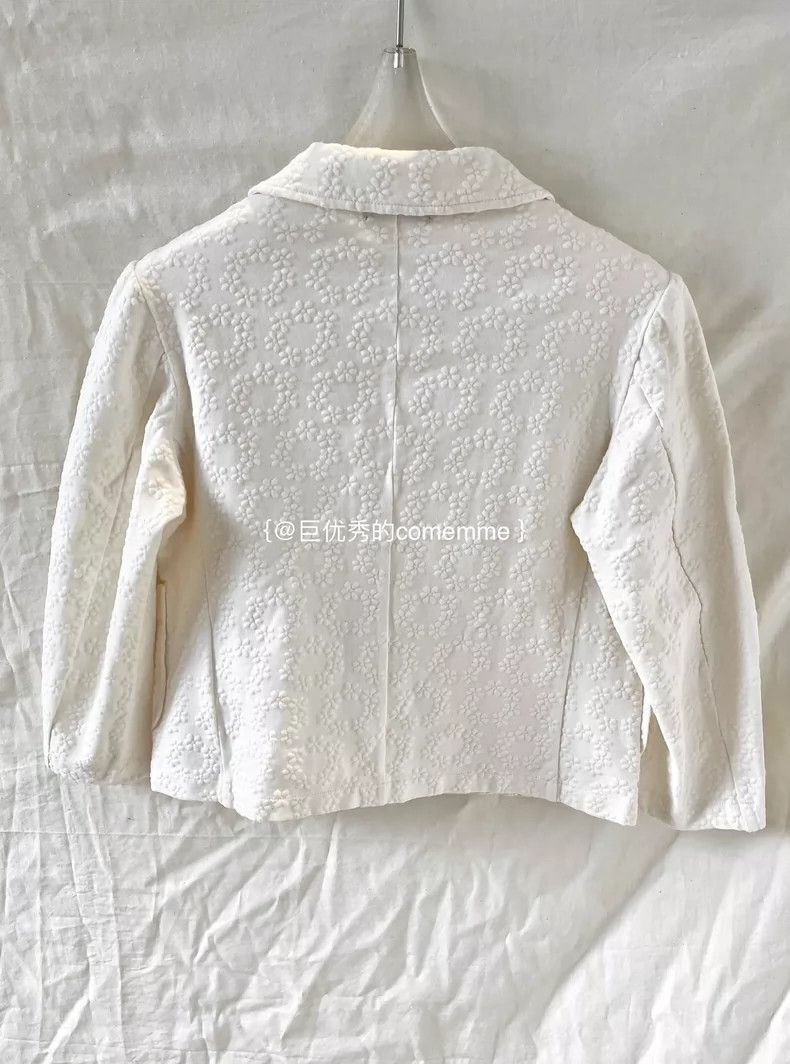 Comme des Garcons Comme Des Garcons Cream cream dimensional garland embossed Size S / US 4 / IT 40 - 3 Thumbnail