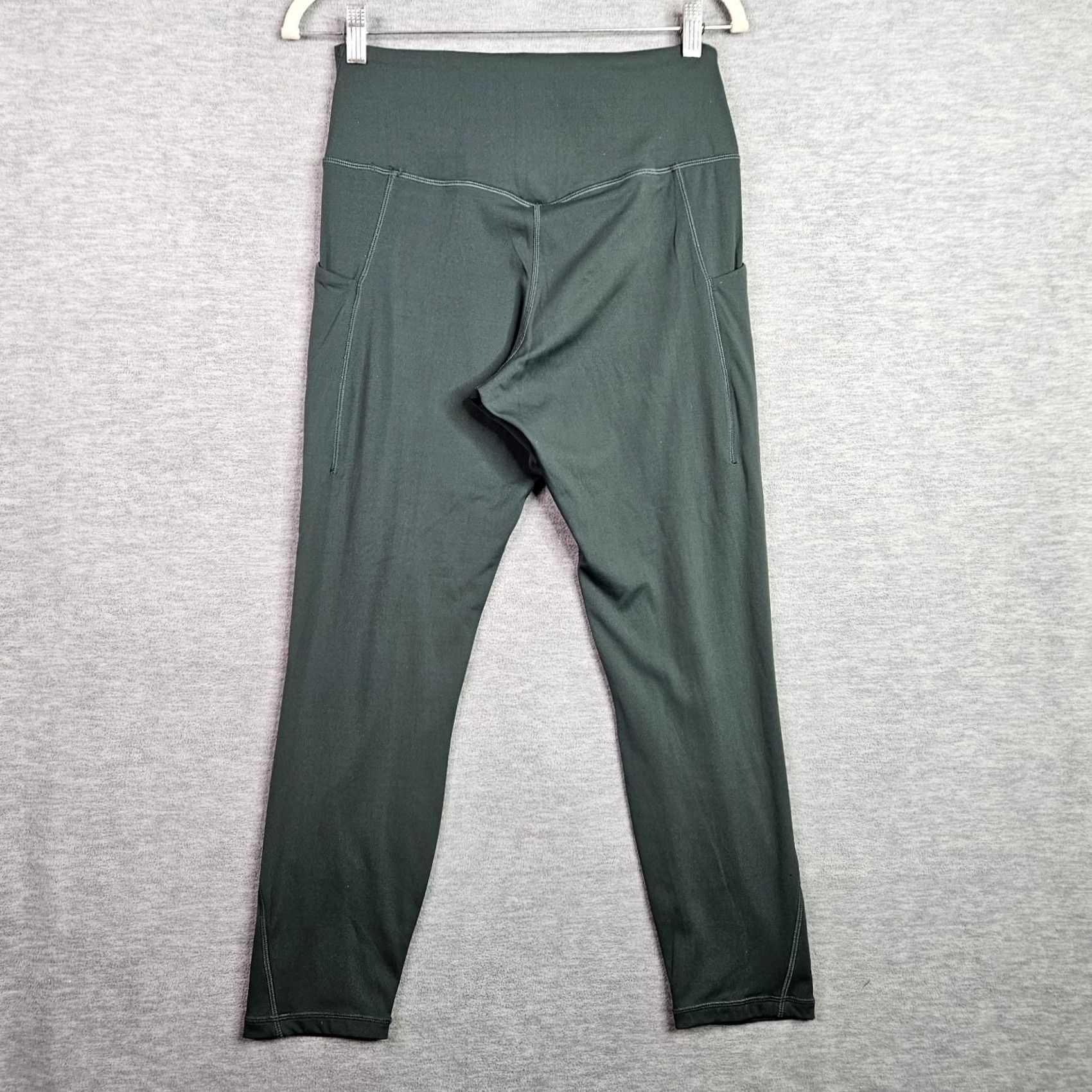 Quince Quince Activewear Pants Womens L Green Women Leggings Size High Rise Pocket Yoga Size 36" / US 14 / IT 50 - 2 Thumbnail