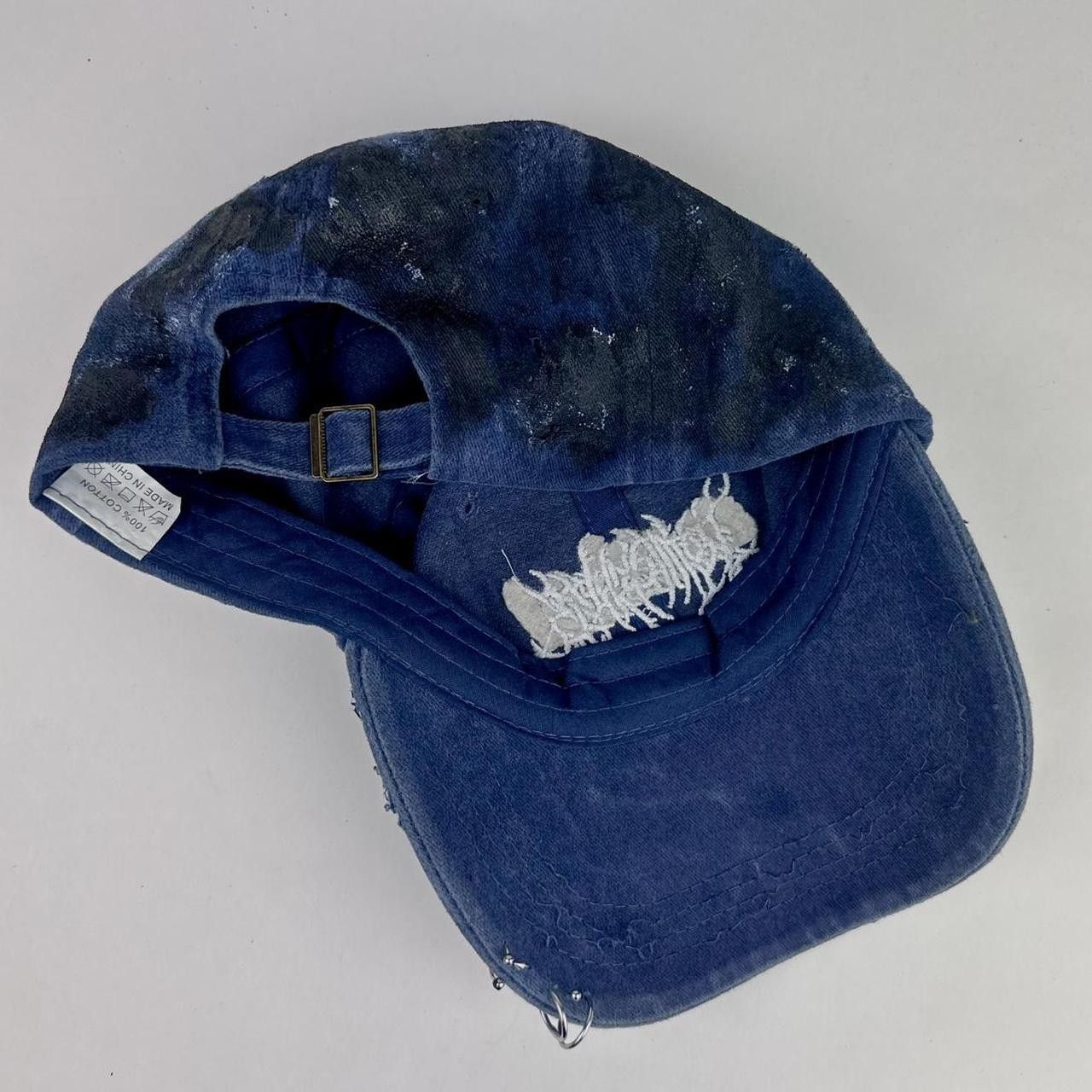 Other ASTROBOI* Black & Blue Indie Barbed Wire Pierced Hat Size ONE SIZE - 6 Thumbnail