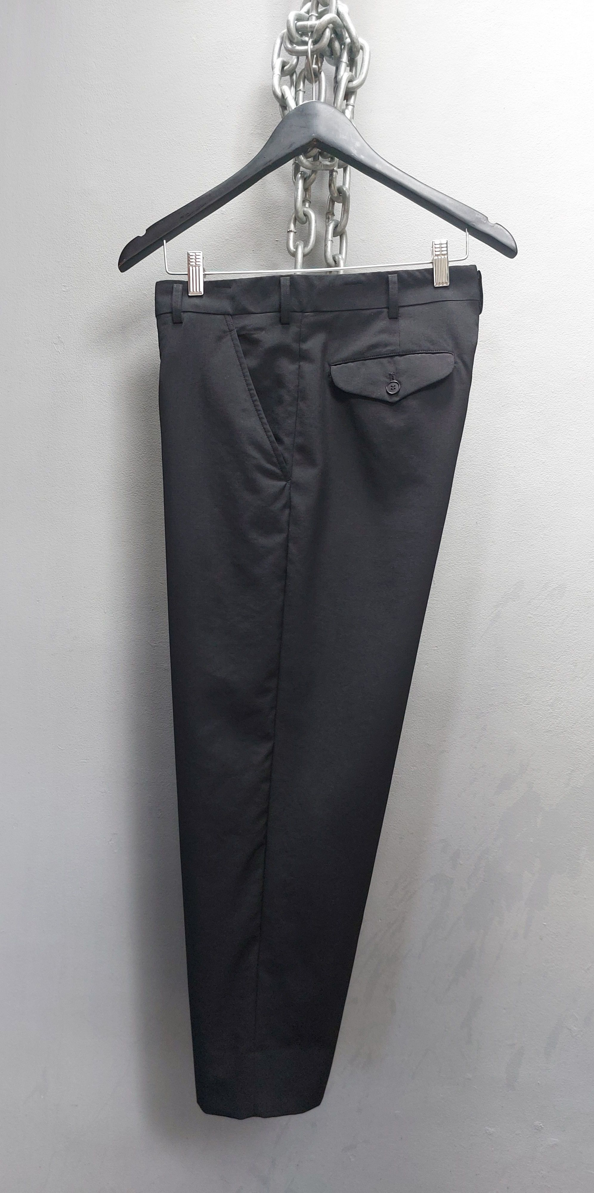 Comme des Garcons Homme Comme des Garcons Homme Plus AD 2012 Flat Front Wool Pants Size US 34 / EU 50 - 12 Thumbnail