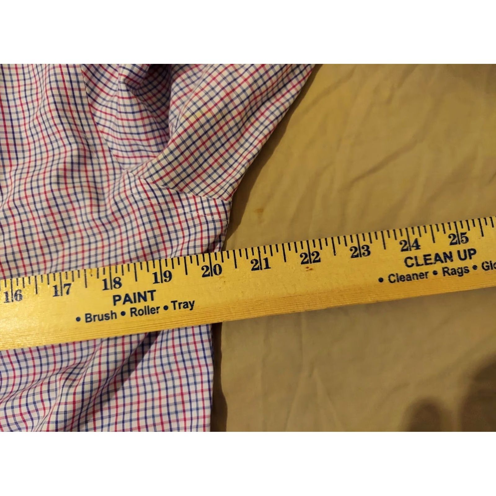Charles Tyrwhitt Charles Tyrwhitt Dress Shirt 15.5 32 Blue White Red Button Cotton 15.5 Mens Shirt Regular Size 15.5 Collar Spread Non-Iron Button Down Vintage No Size 42R - 5 Thumbnail