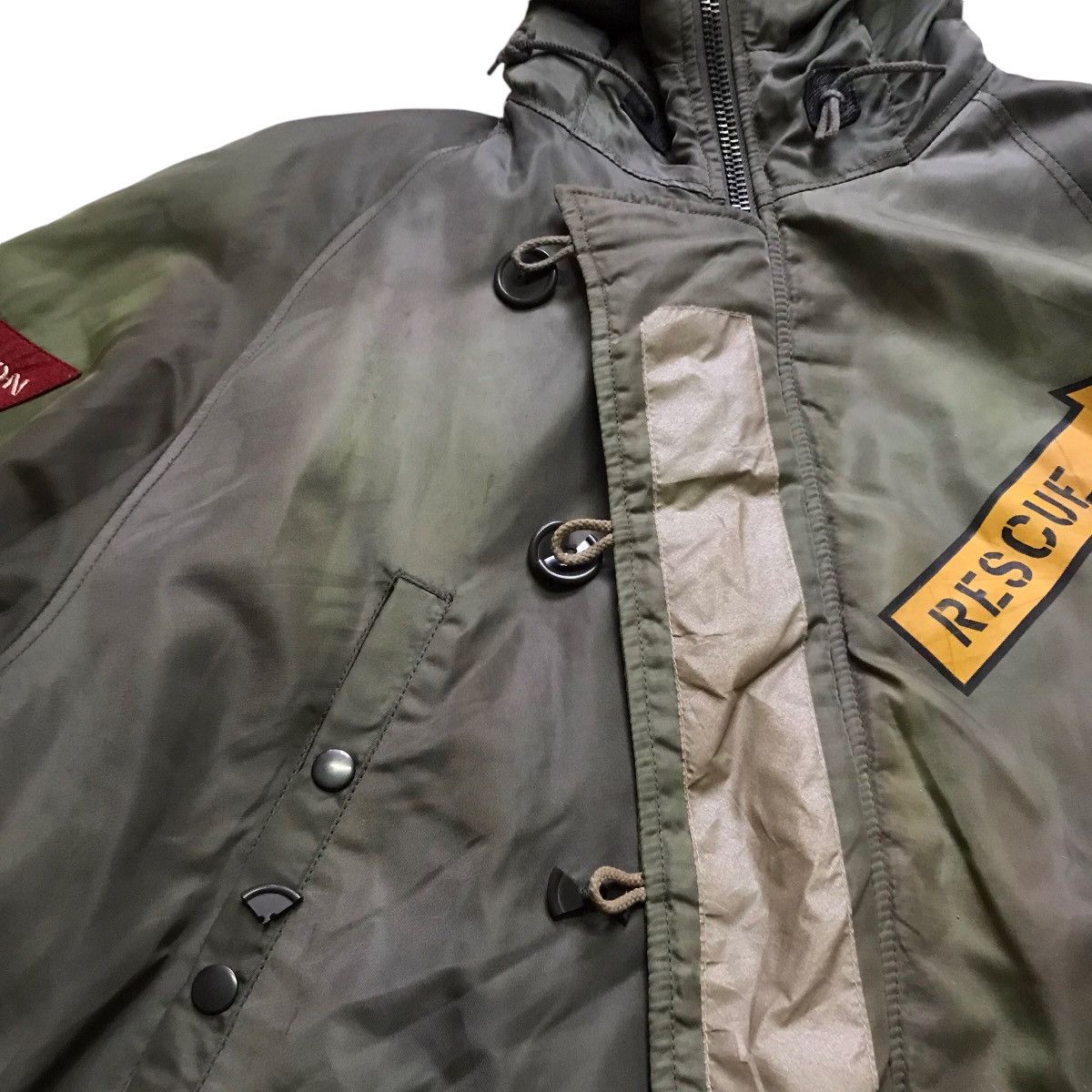 Avirex RARE VINTAGE AVIREX BOMBER FAUX FUR PARKA SUN FADED JACKET Size US L / EU 52-54 / 3 - 11 Thumbnail