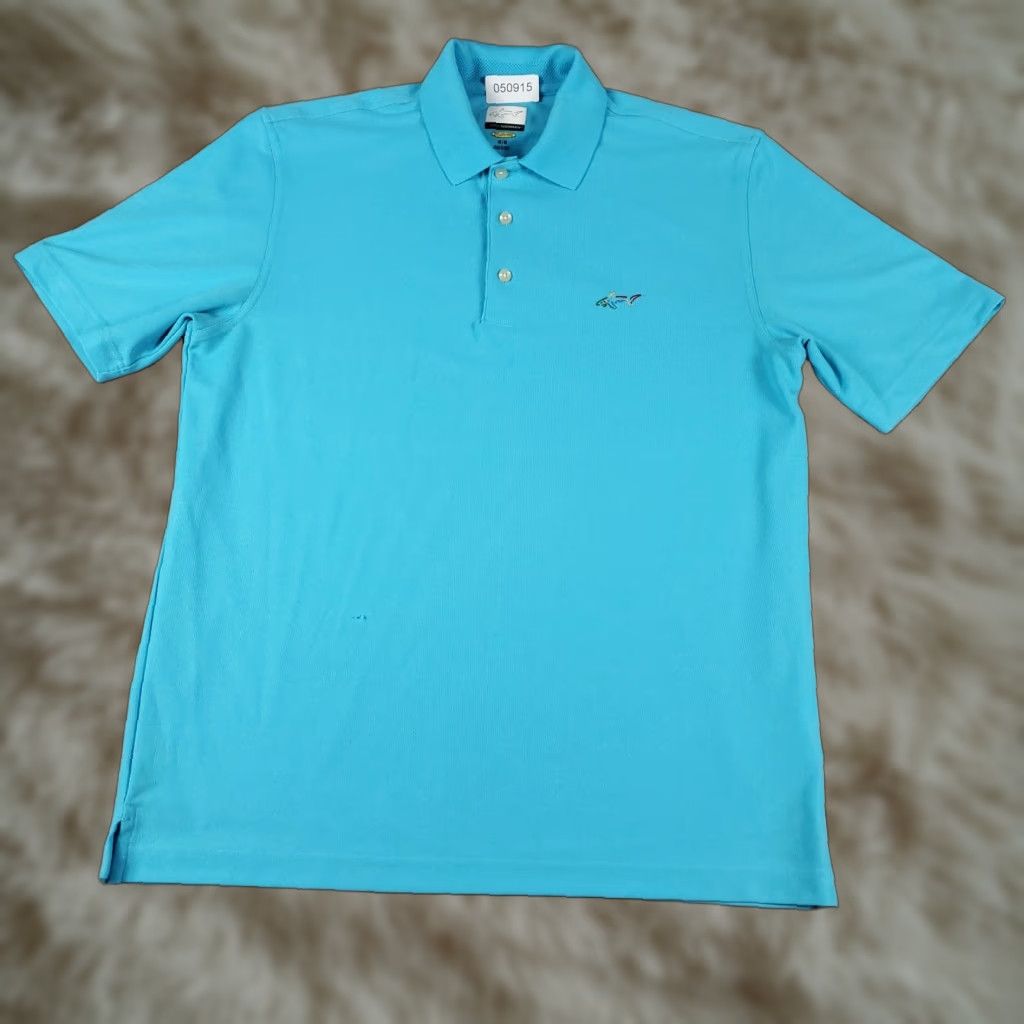 Vintage Greg Norman Polo Shirt Mens M Blue Shark Casual Golf Short Sleeve Shirt Size US M / EU 48-50 / 2 - 1 Thumbnail