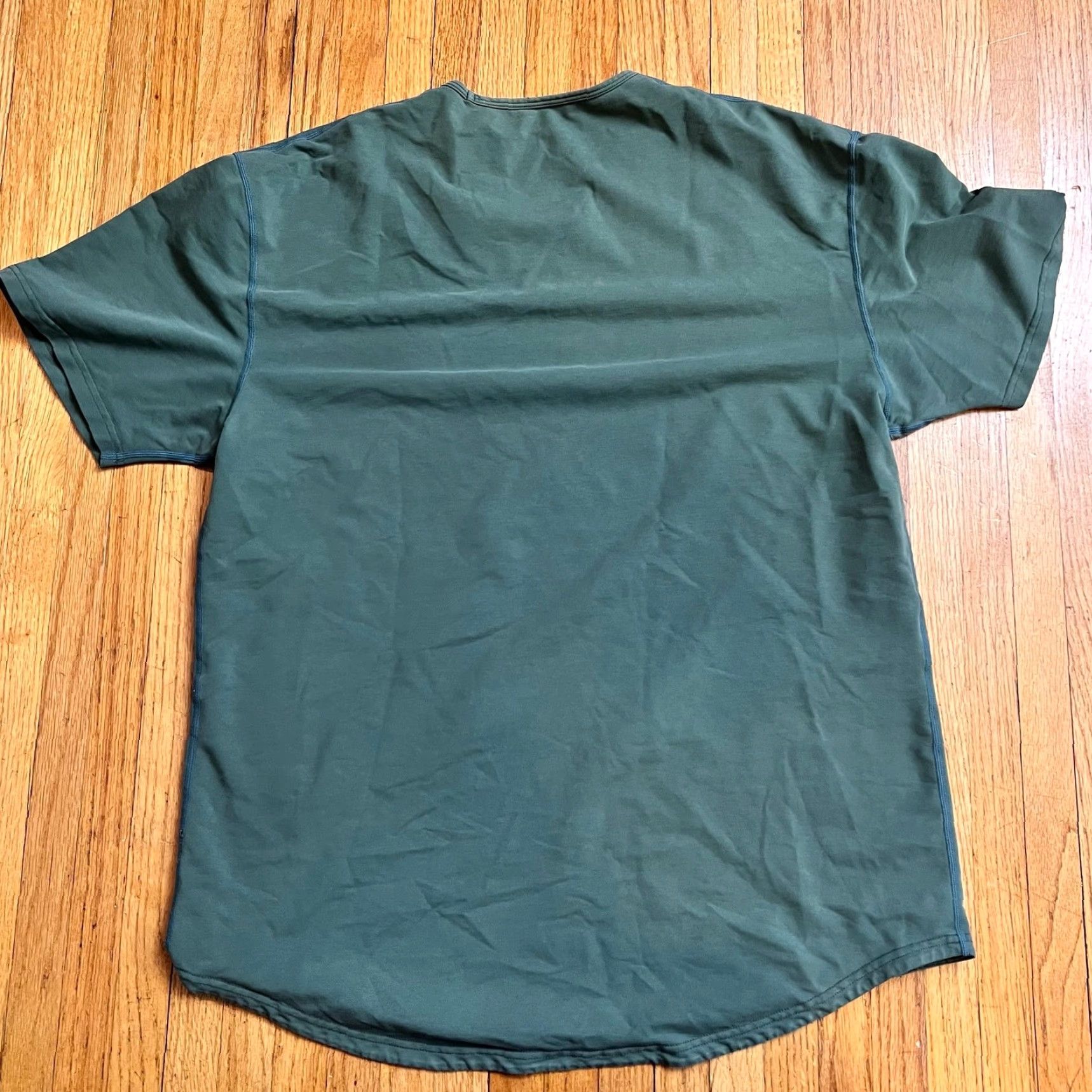 Vintage BYLT Drop Cut Shirt Mens XL Green Performance Workout Tshirt Size US XL / EU 56 / 4 - 4 Thumbnail