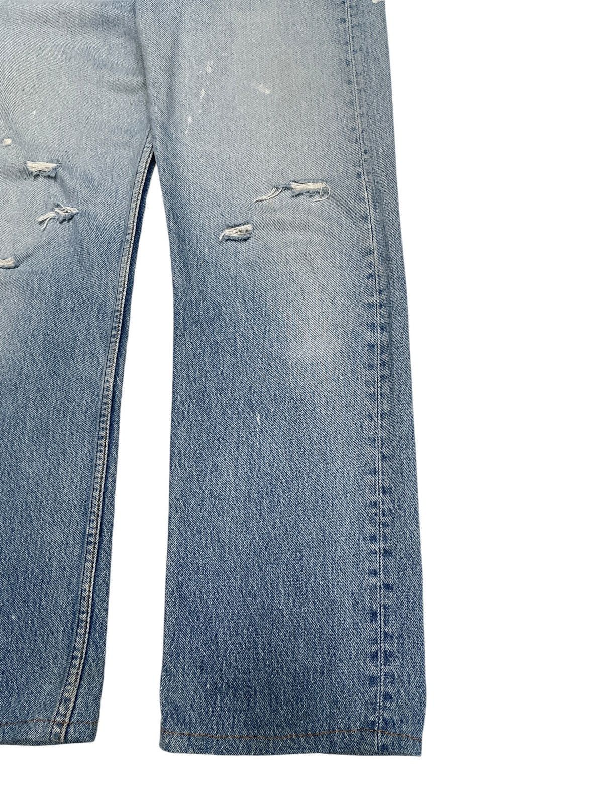 Levi's 32x34 Rare Design Vintage Levis 501 Made In Usa Jeans 1980s Size US 32 / EU 48 - 6 Thumbnail