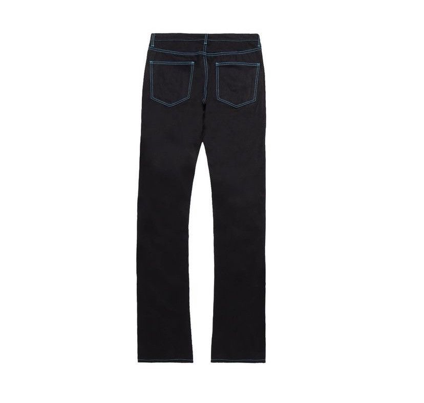 Vlone VLONE OLD ENGLISH EMBROIDERED BLACK DENIM JEANS Size US 34 / EU 50 - 2 Thumbnail