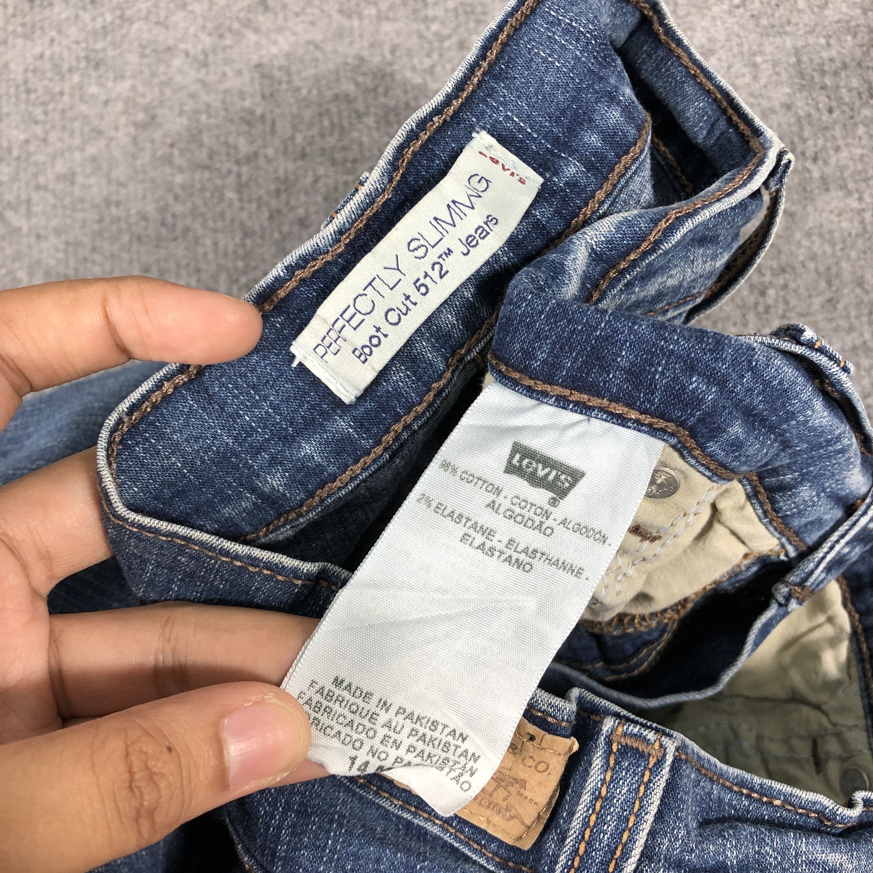 Levi's × Vintage Womens Vintage Levis 512 Jeans Boot Cut Flare L862W Size 31" - 10 Thumbnail