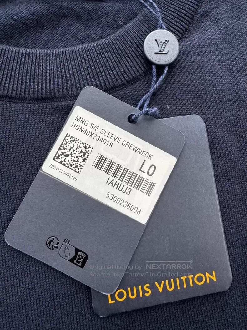 Louis Vuitton Louis Vuitton Dark blue arms embossed full print knitted s Size US L / EU 52-54 / 3 - 5 Thumbnail
