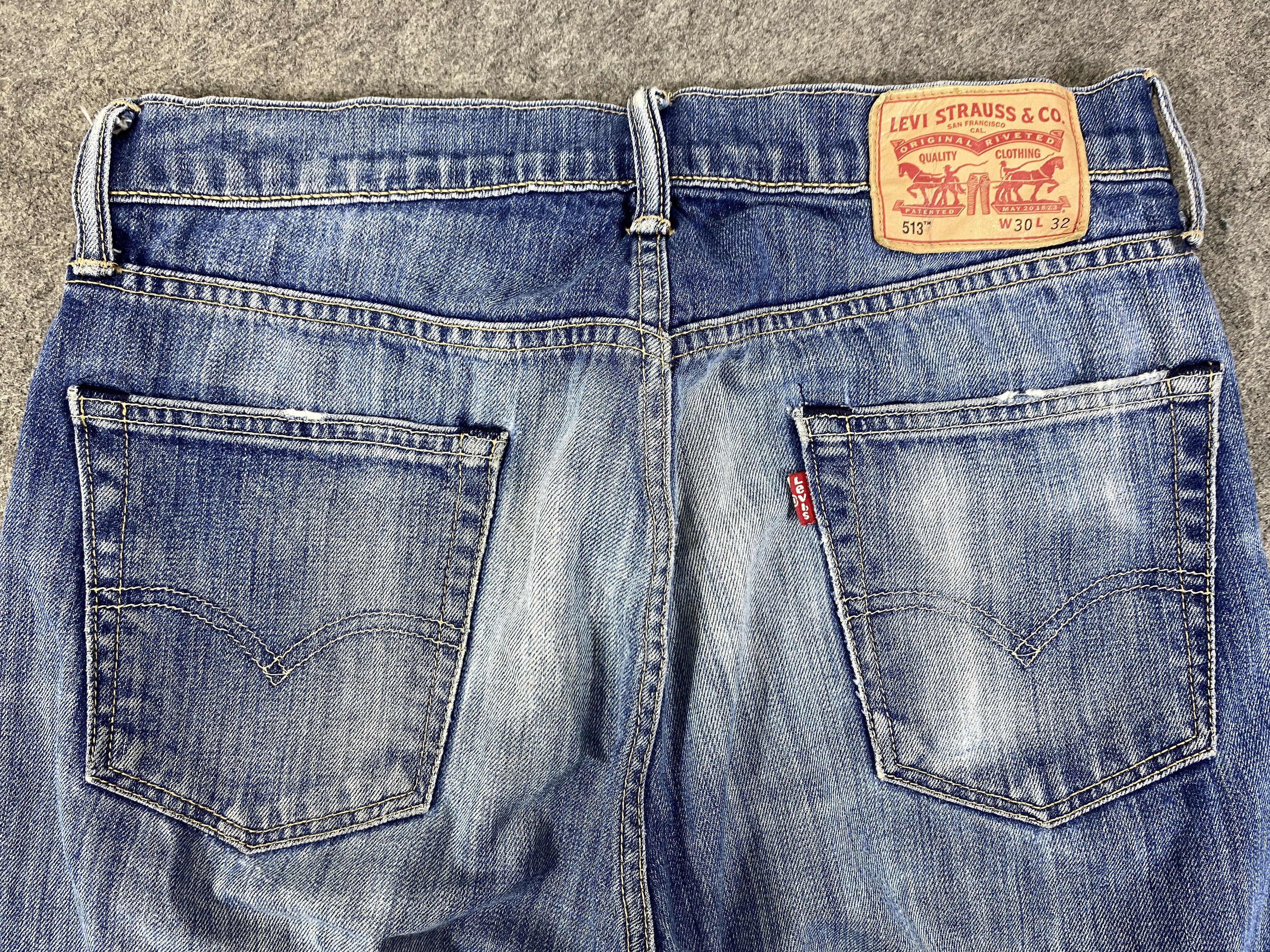 Levi's Faded Blue Vintage Levi's 513 Jeans 30x28.5 - JN3328 Size US 30 / EU 46 - 4 Thumbnail