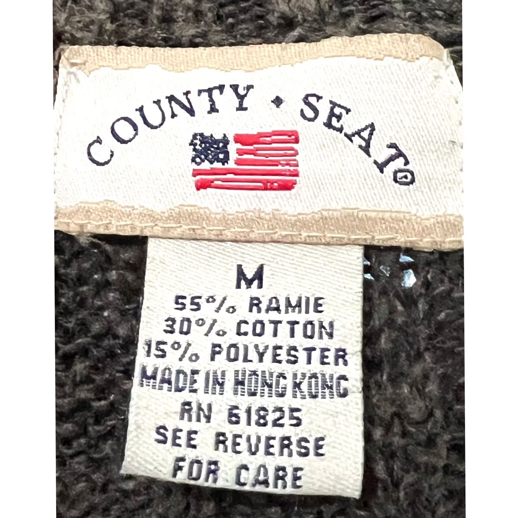 Vintage VINTAGE County Seat Mens Sweater Pullover V-Neck Ribbed Green Gray Sz M 90s Grunge Mens Size US M / EU 48-50 / 2 - 7 Thumbnail
