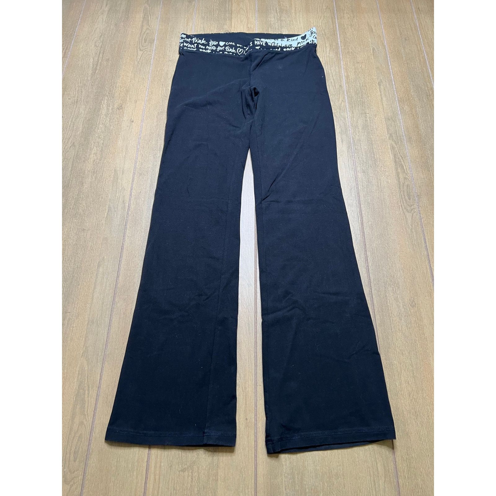 Pink PINK Victoria’s Secret Y2K Black Yoga Low Rise Flare M Size 30" / US 8 / IT 44 - 1 Thumbnail