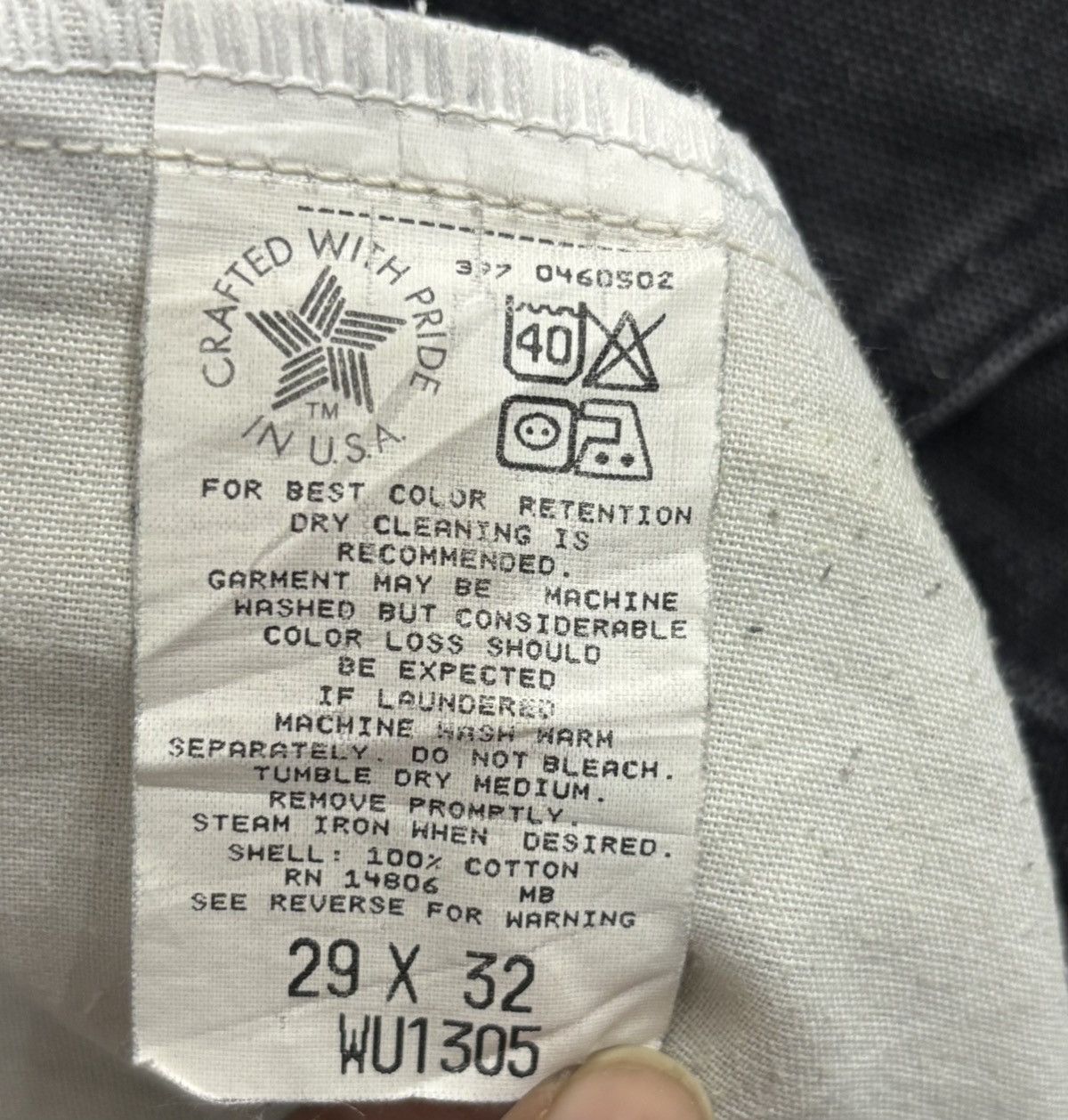 Carhartt 90s rare Carhartt WU1305 carpenter denim Size US 29 - 5 Thumbnail