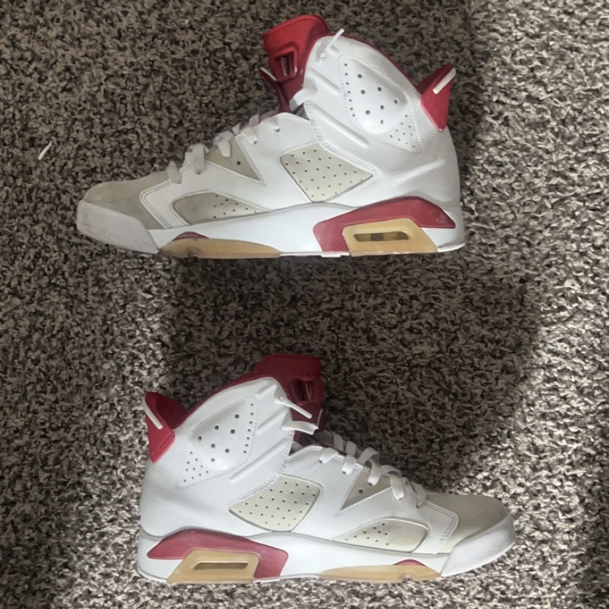 image of Jordan Brand 6 Alternate Size 11 Shoes in Red White, Men's