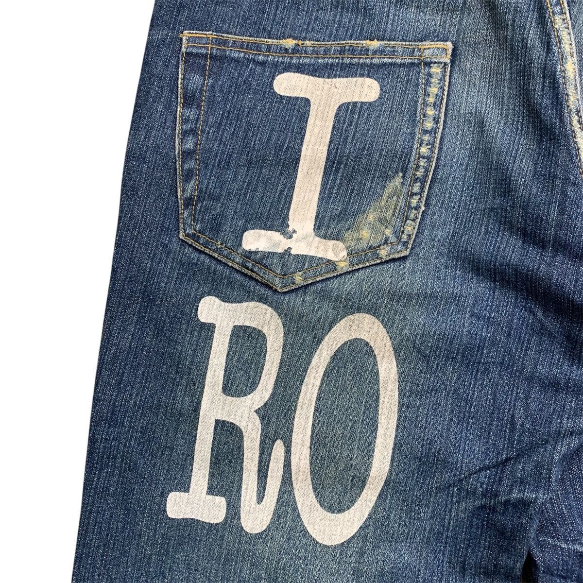 If Six Was Nine 2000’s Limited Skull Distressed Denim Pants Size US 35 - 12 Thumbnail