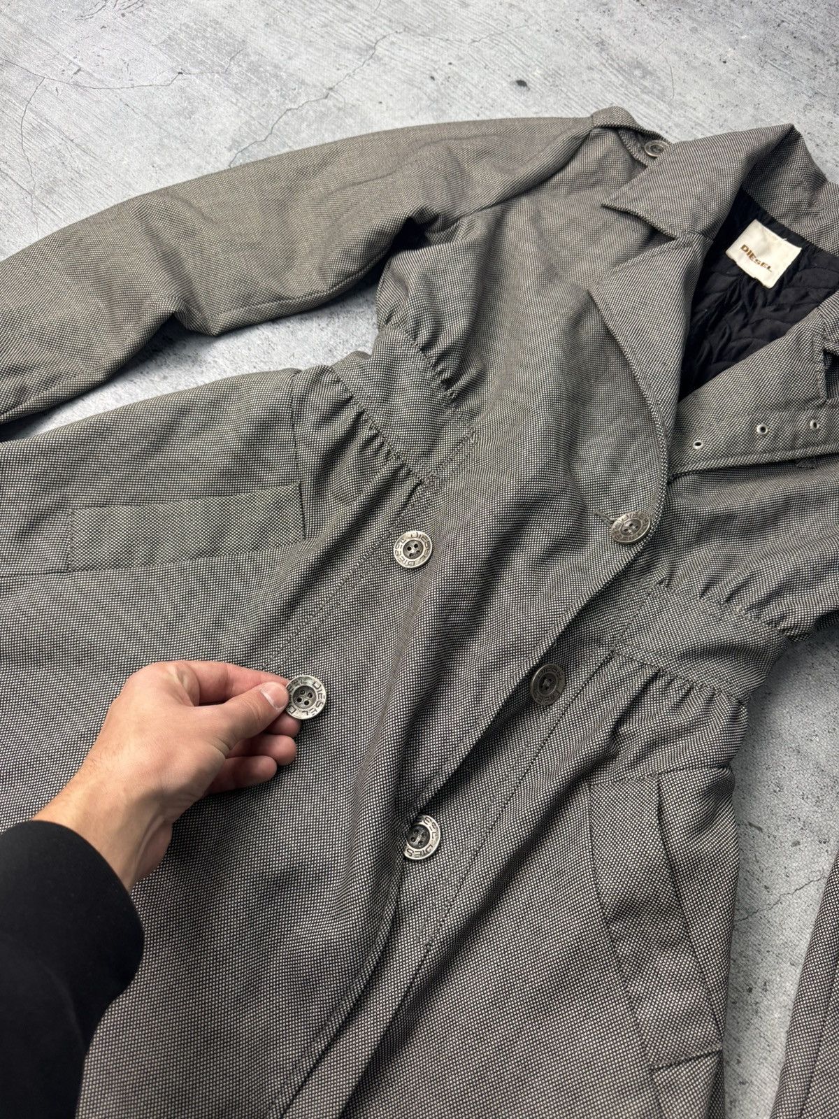Diesel Diesel Coat Jacket Vintage Y2k Rare Size S / US 4 / IT 40 - 6 Thumbnail