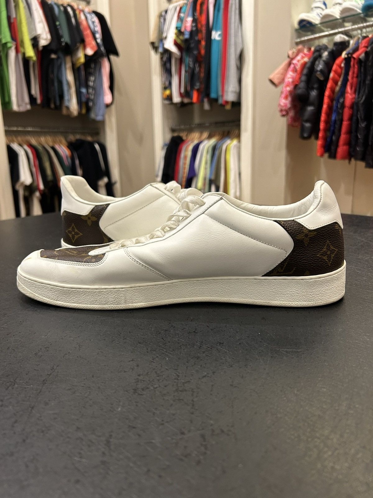 Louis Vuitton Louis Vuitton Rivoli Sneakers - Monogram/white Size US 10.5 / EU 43-44 - 4 Thumbnail