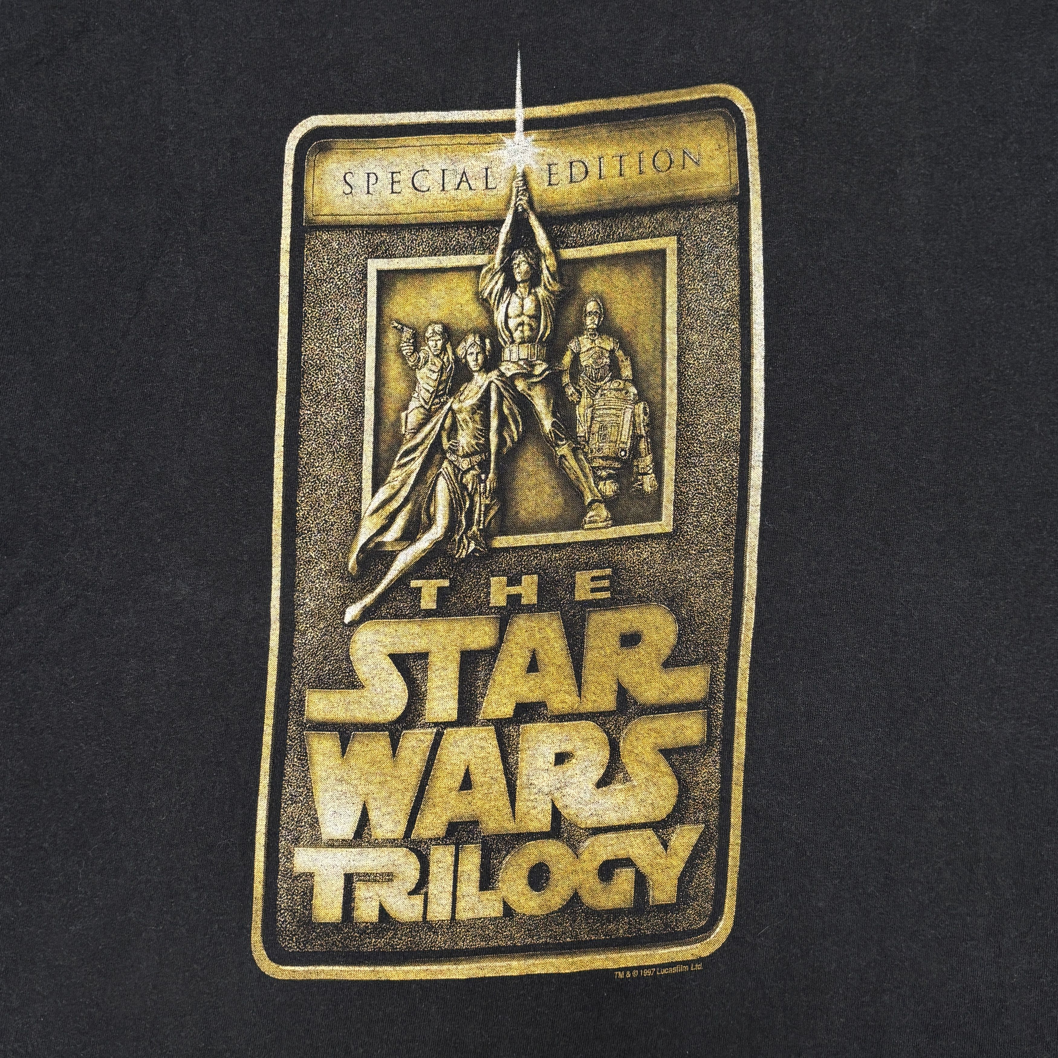 Star Wars × Vintage Vintage Star Wars Shirt Single Stitch Vintage Movie Shirt Size US L / EU 52-54 / 3 - 3 Thumbnail