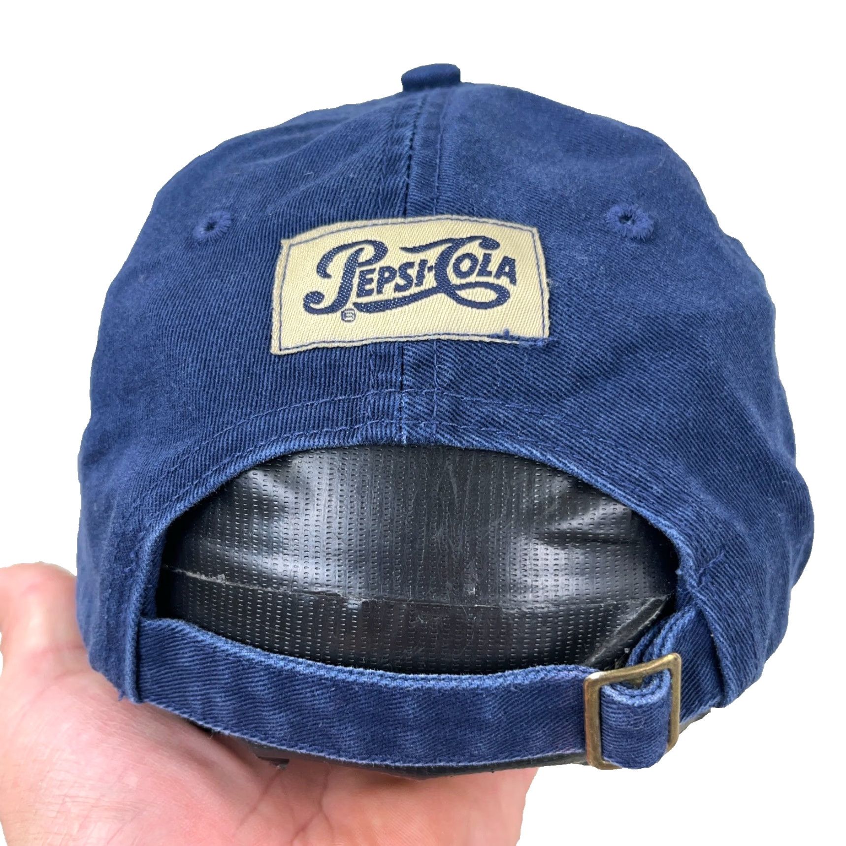 Vintage VINTAGE Pepsi Cola Hat Cap Strap Back Blue Dad Twill Retro Adult Adjustable Size ONE SIZE - 2 Thumbnail