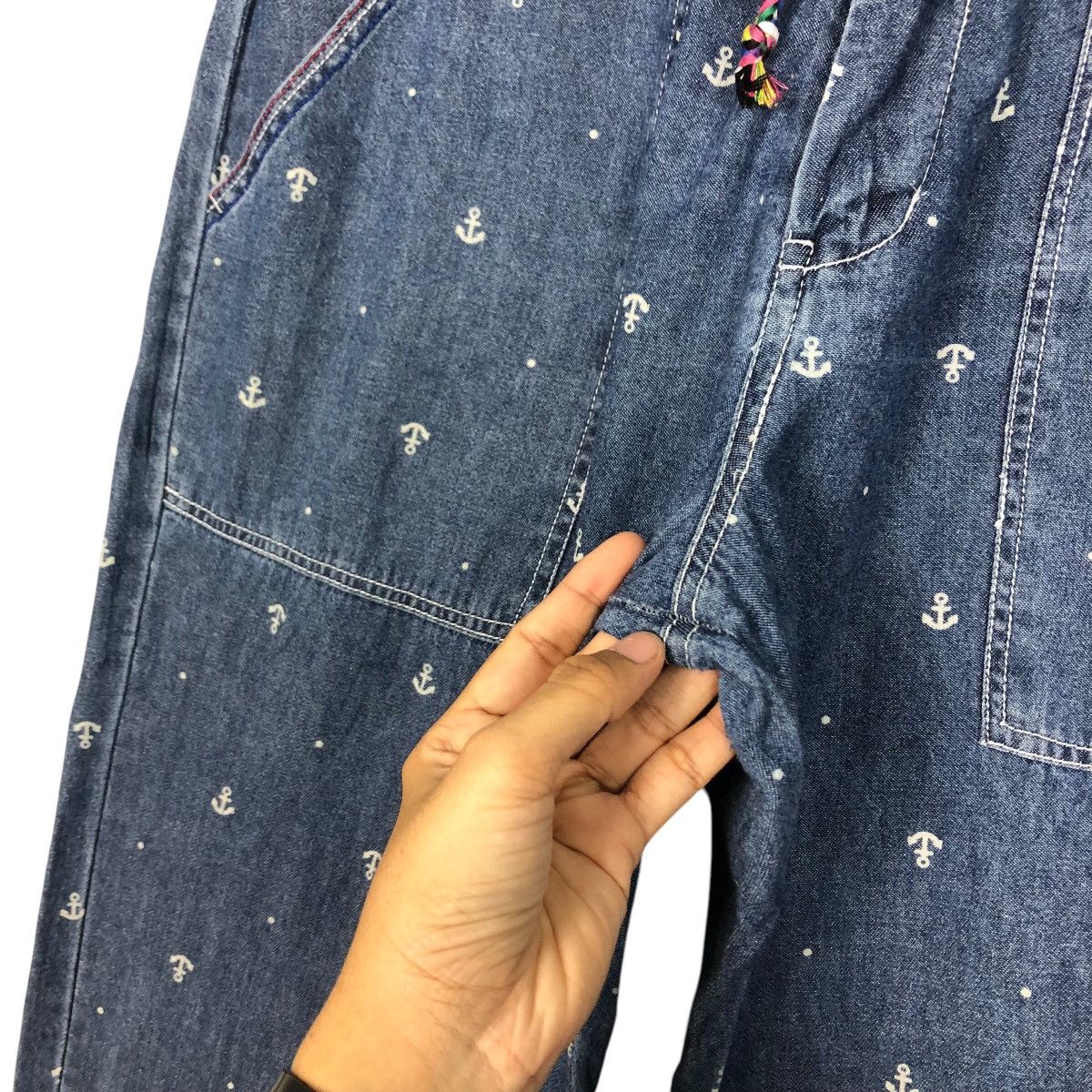 Japanese Brand 📌Power To The People Pants Polkadots Design Full Print Size 30" / US 8 / IT 44 - 16 Thumbnail