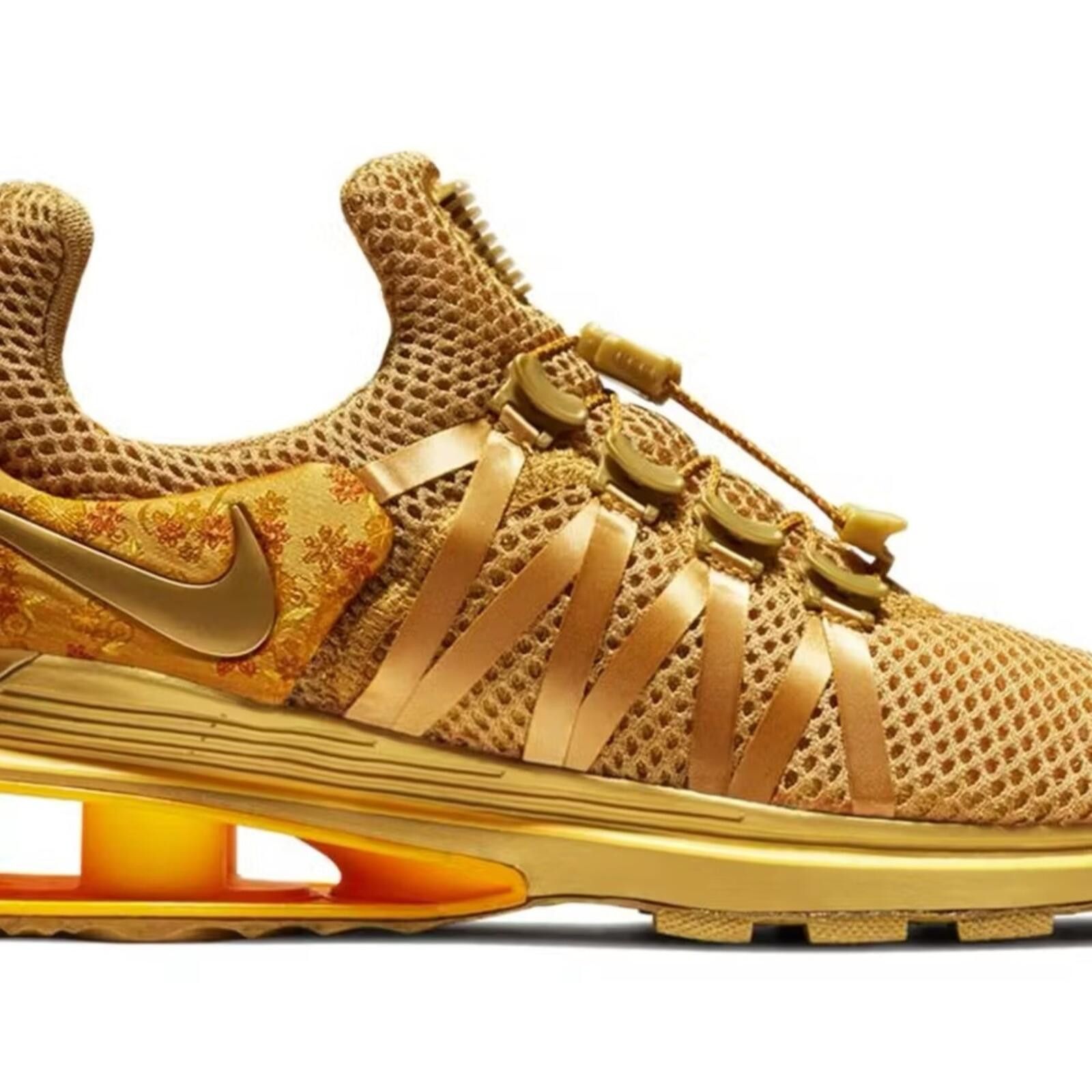 Nike Nike Shox Gravity Metallic Gold Women's Athletic Shoes Size US 8 / IT 38 - 7 Thumbnail