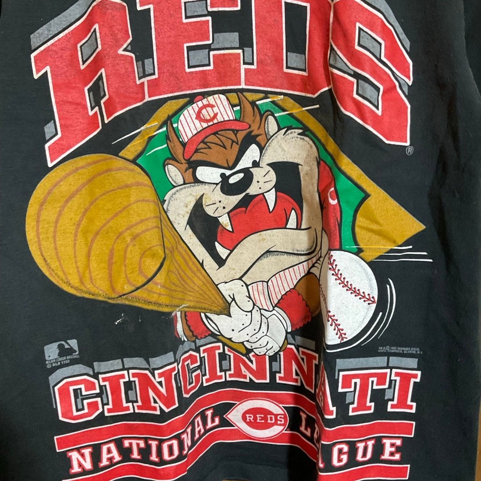 Anvil Vintage Cincinnati Red Taz Shirt Size US XL / EU 56 / 4 - 6 Thumbnail