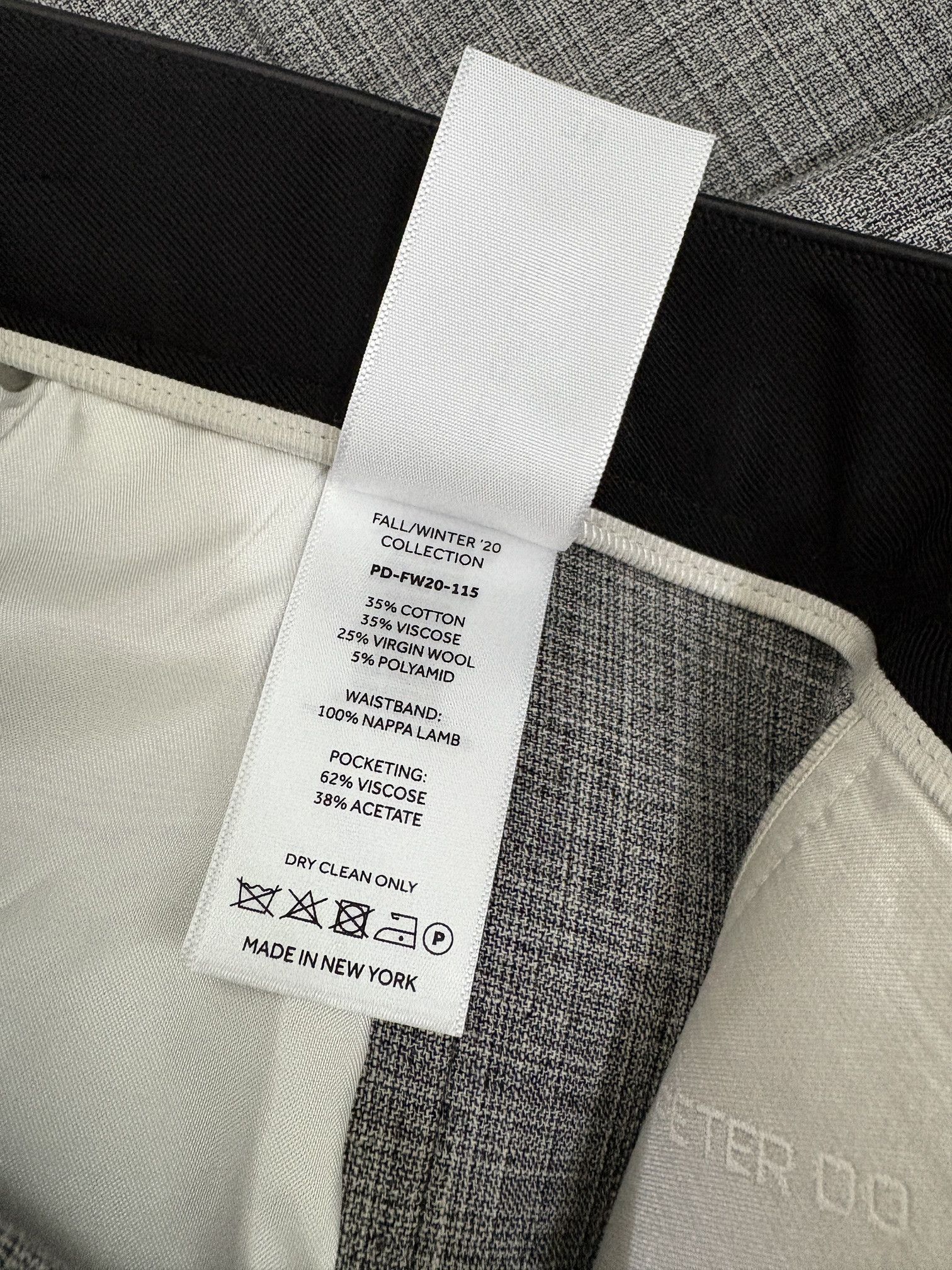 Peter Do 20FW Leather Mix Wool Pants Size US 29 - 6 Thumbnail