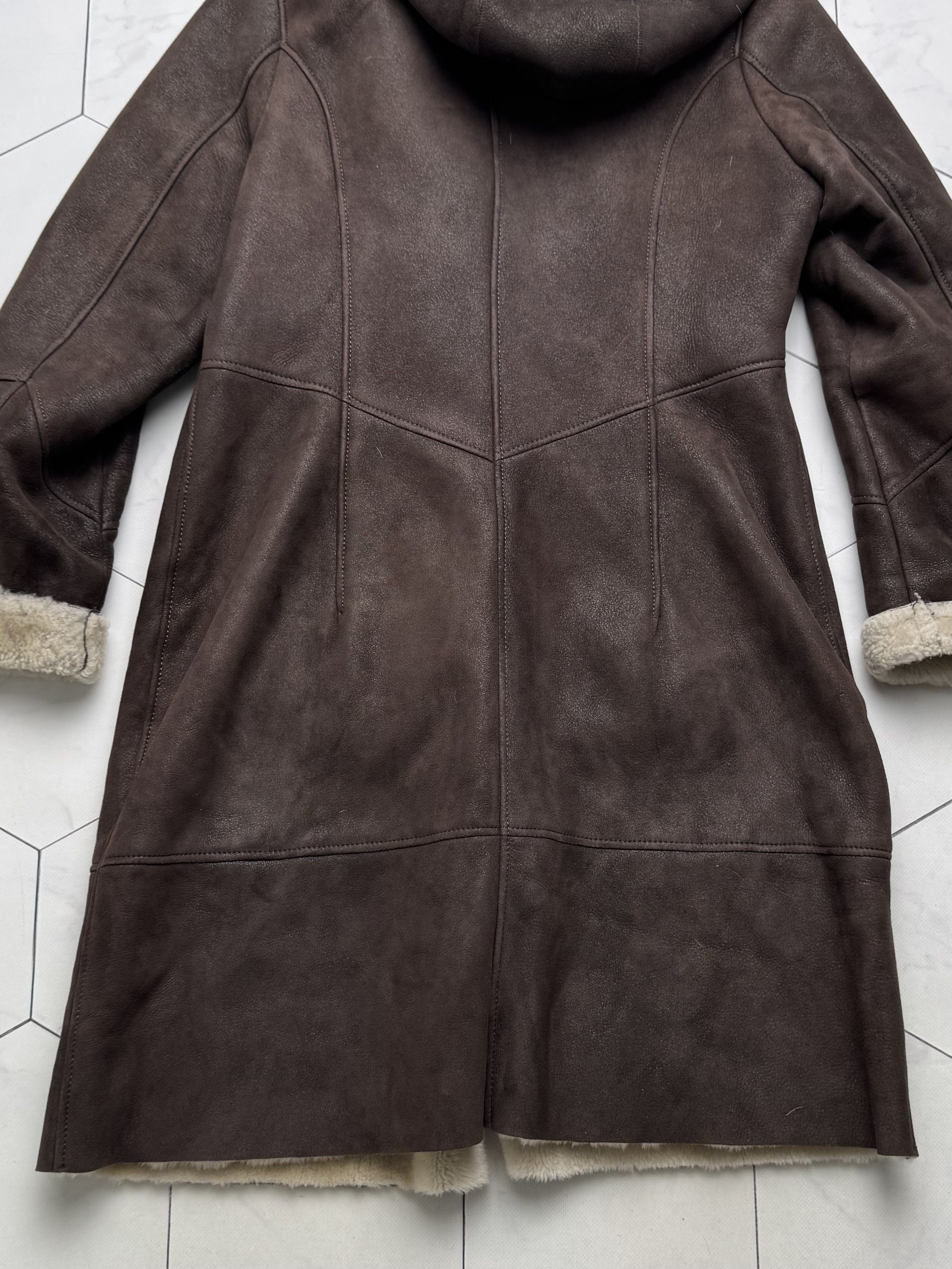 Vintage Vintage Real Sheepskin Hooded Coat(B409)E2D15 Size L / US 10 / IT 46 - 13 Thumbnail