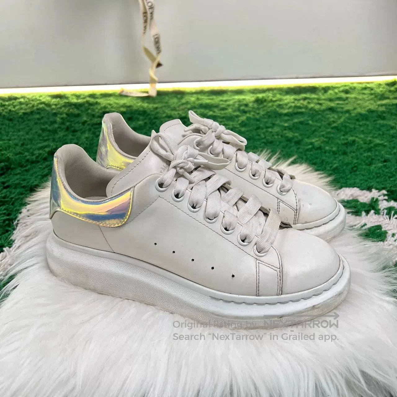 Alexander McQueen Alexander McQueen Laser Tail White Sneakers. Size US 7 / EU 40 - 2 Thumbnail