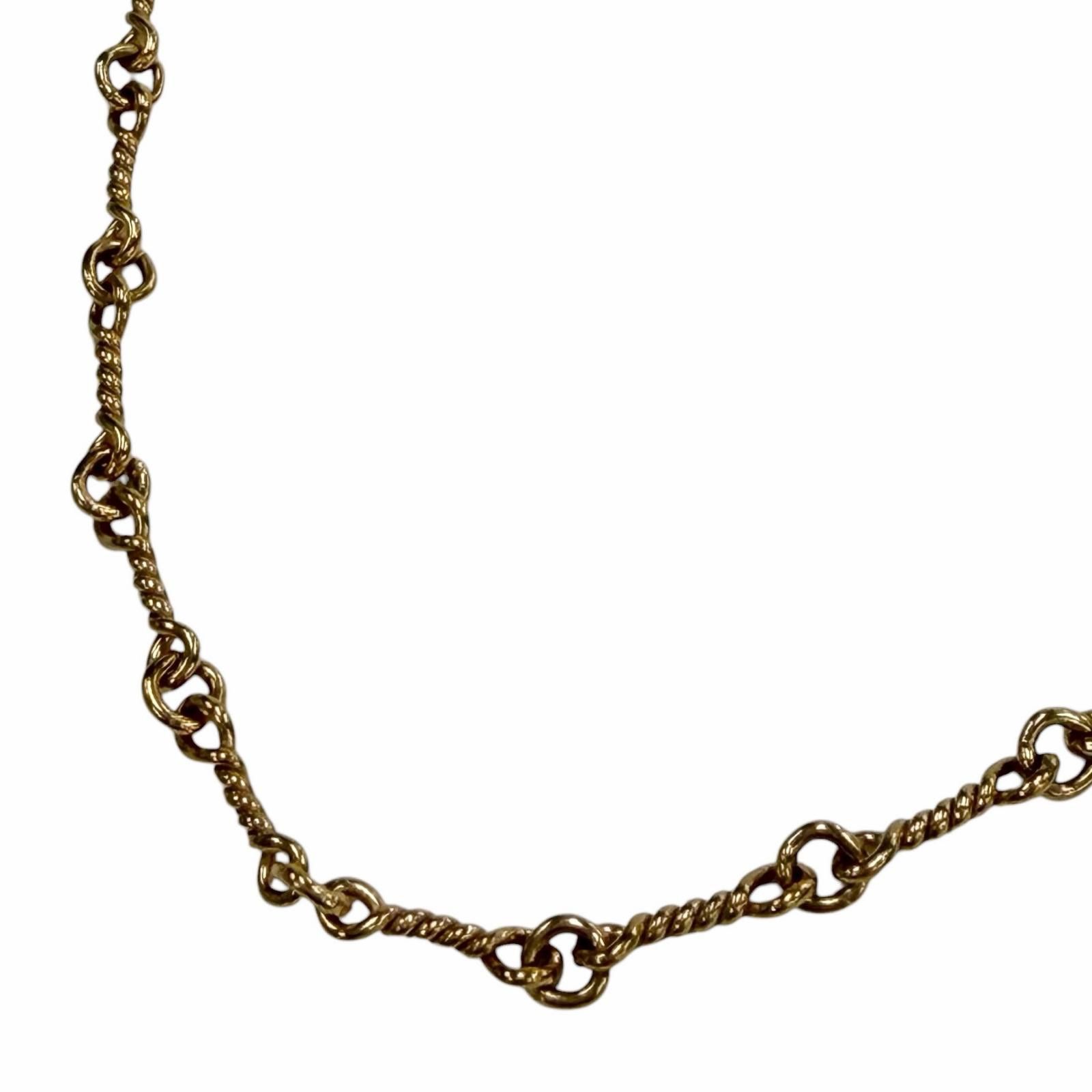 Chrome Hearts Gold Necklace 22K NECKCHAIN ​​T18/Twisted chain