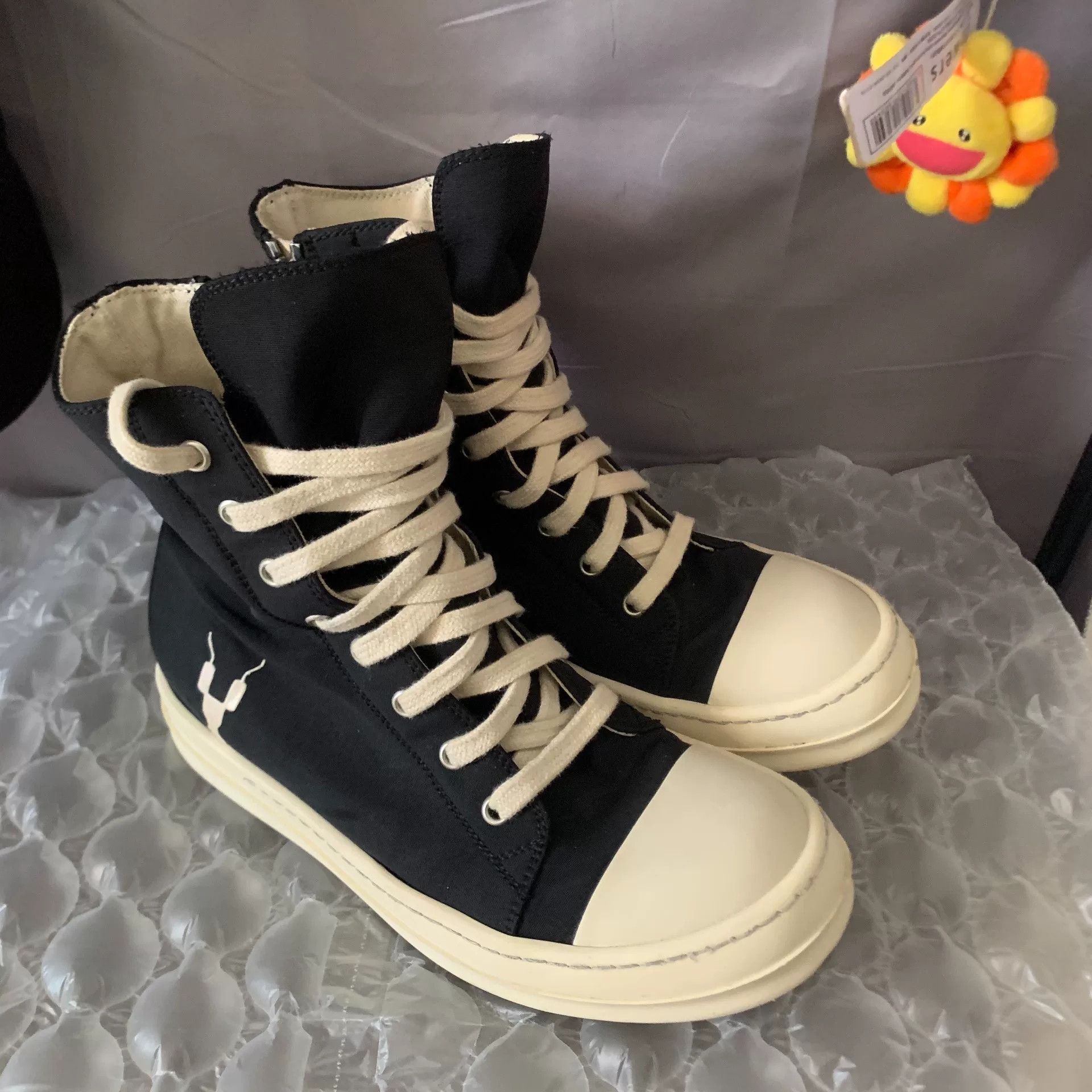 Rick Owens Rick Owens Retro Yellow Hitop Sneakers 37 Women Size US 6.5 / IT 36.5 - 1 Thumbnail