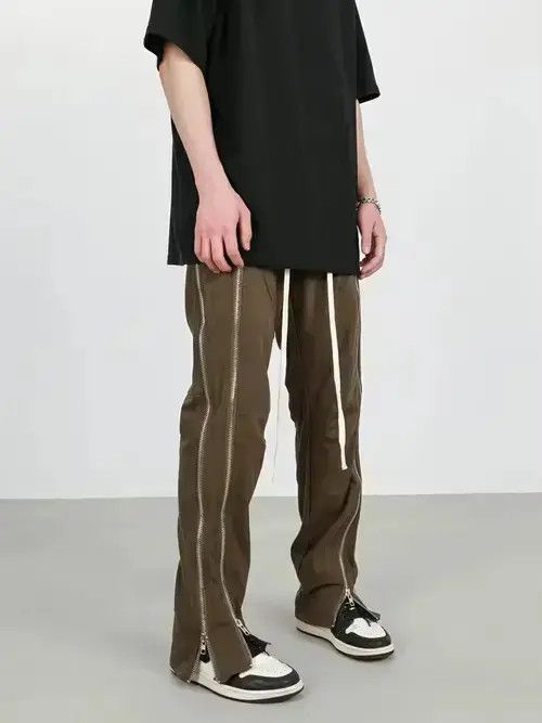Designer × Vintage punk zipper flared tactical pants Size US 34 / EU 50 - 3 Thumbnail