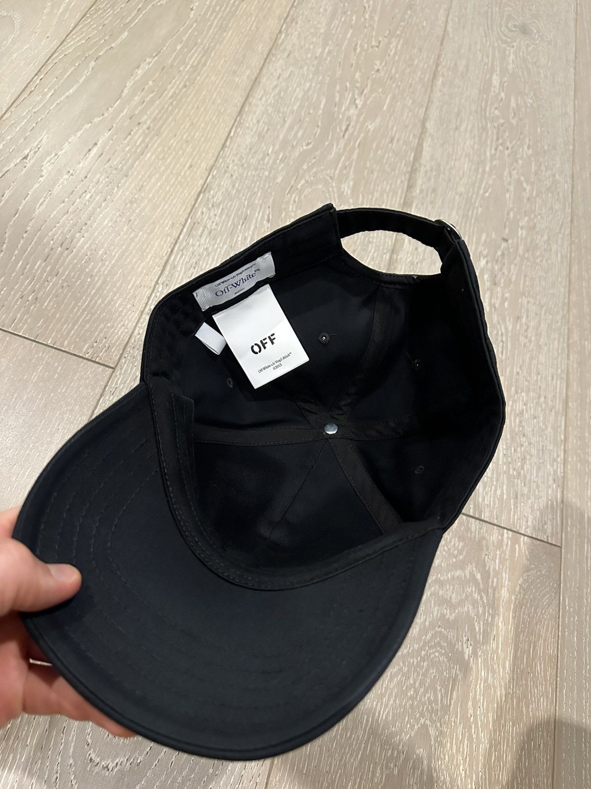 Off-White Off-White OW Drill Baseball Cap Black Size ONE SIZE - 3 Thumbnail