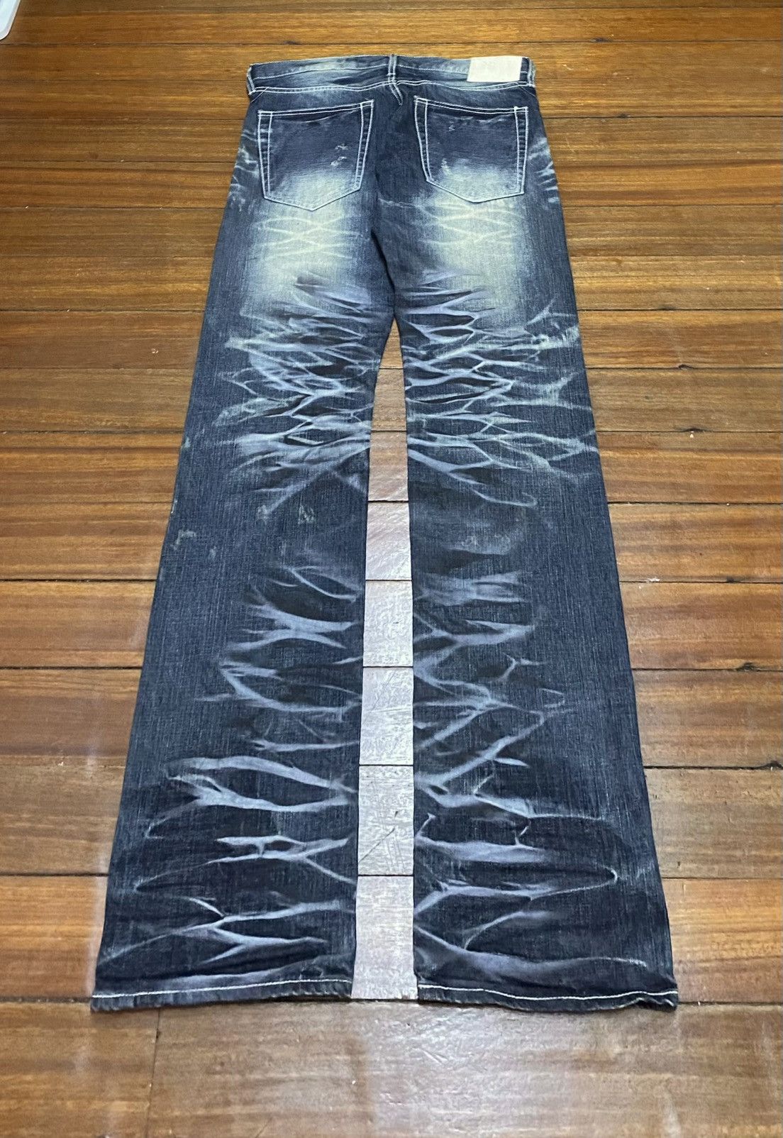 Japanese Brand Rare Design Vintage Brand Urban Craft Distressed Jeans 2000s Size US 35 - 2 Thumbnail