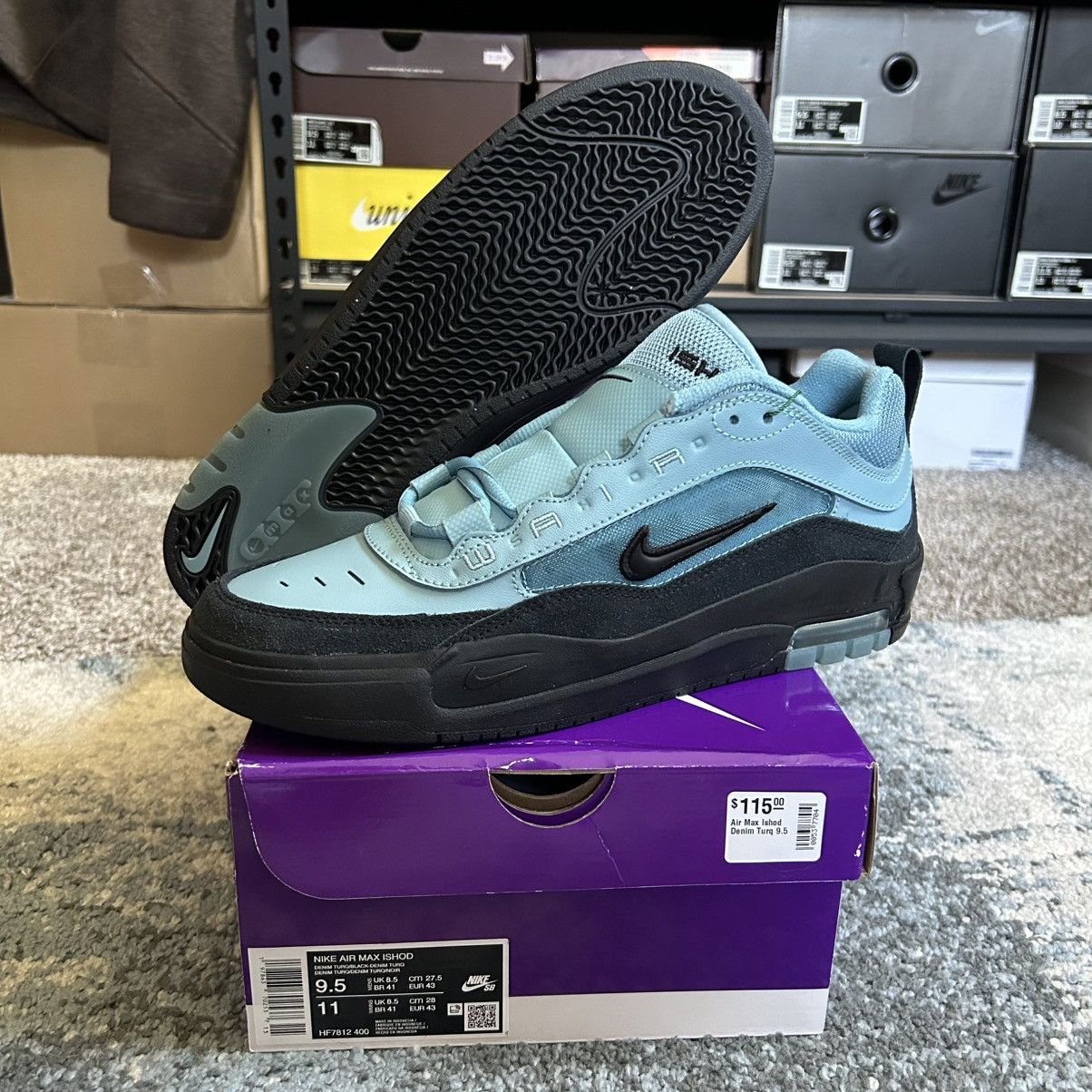 Nike SB HF7812-400 NiKE AiR MAX iSHOD WAiR DENiM TURQUOiSE OBSiDiAN Size US 9.5 / EU 42-43 - 1 Thumbnail