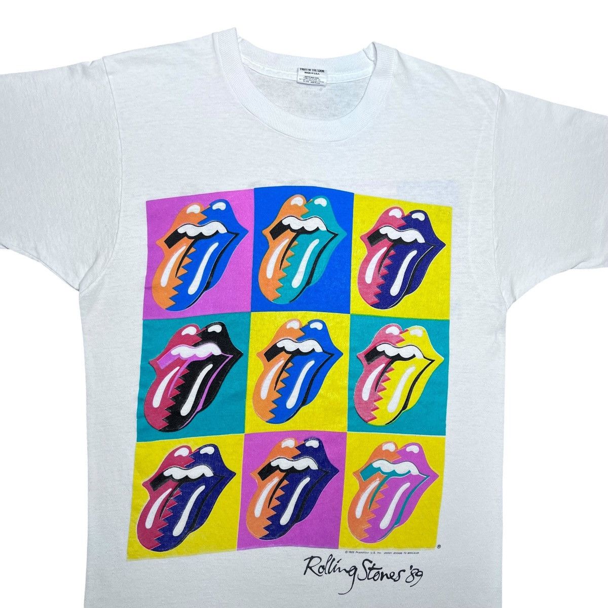 Band Tees Vintage 1989 The Rolling Stones Steel Wheels Tour Band Tee Size US M / EU 48-50 / 2 - 4 Thumbnail