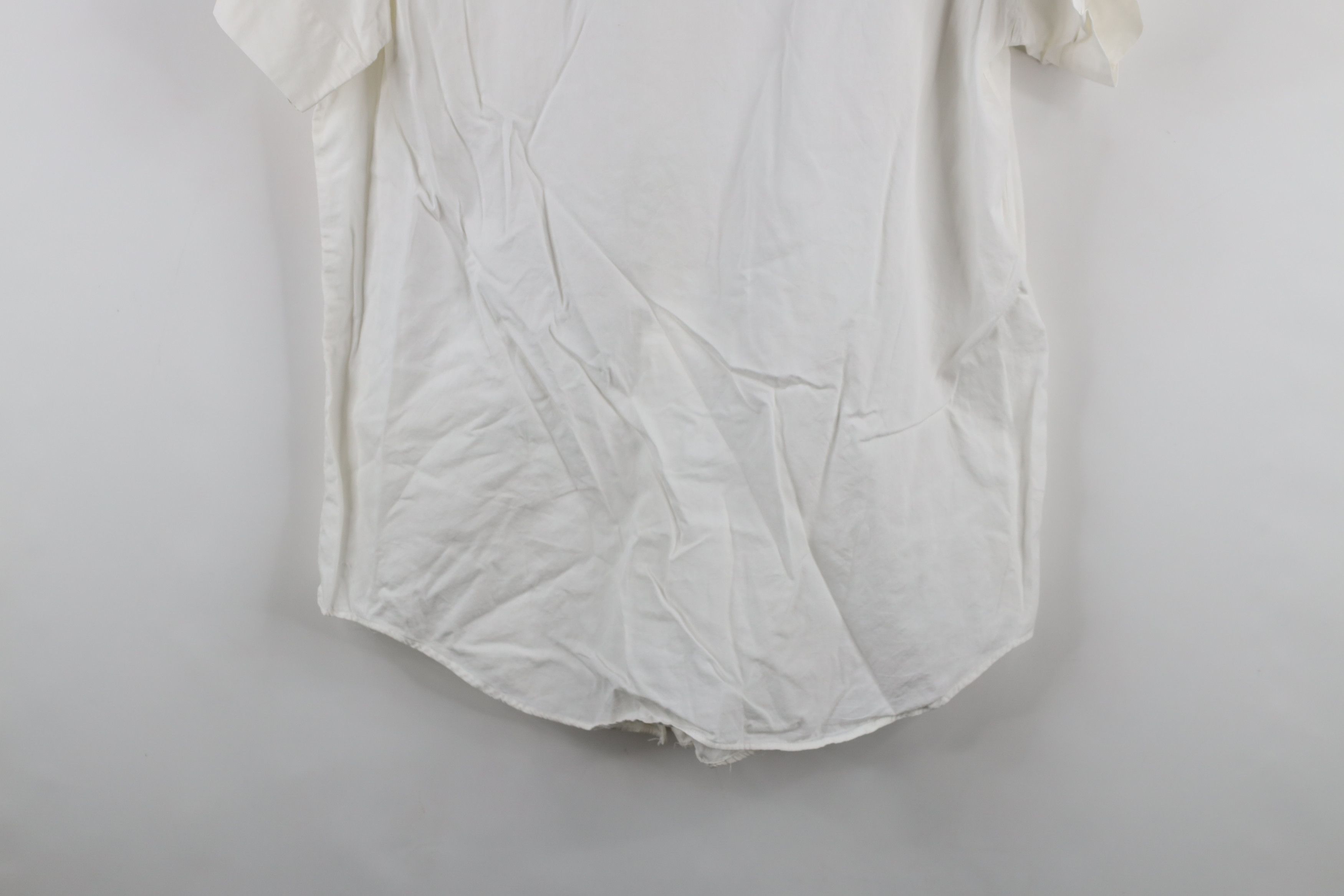 Vintage Vintage 50s Streetwear Collar Pima Cotton Shirt White USA Size US L / EU 52-54 / 3 - 13 Thumbnail