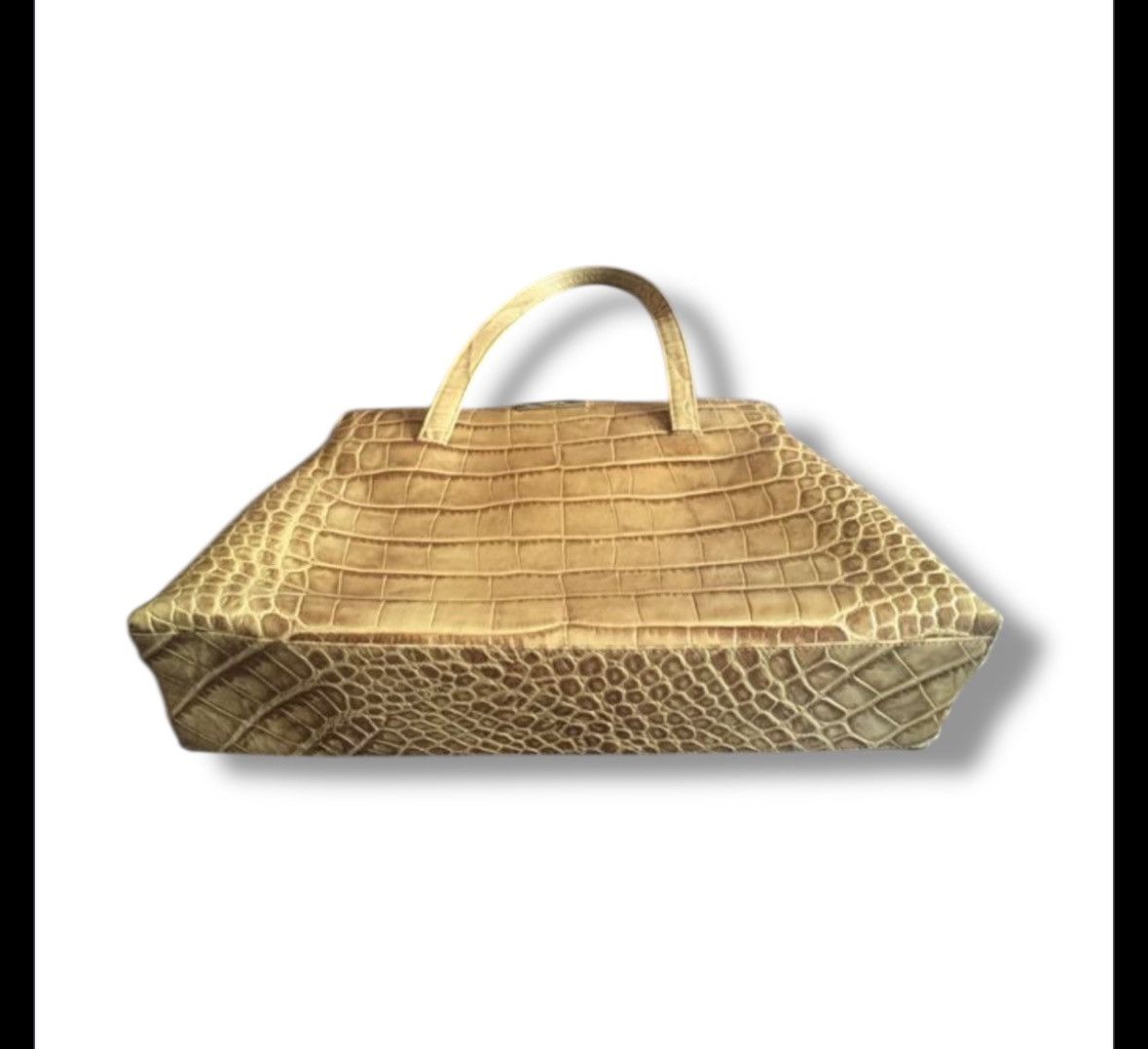Other Vintage crocodile leather cream tote bag Size ONE SIZE - 3 Thumbnail