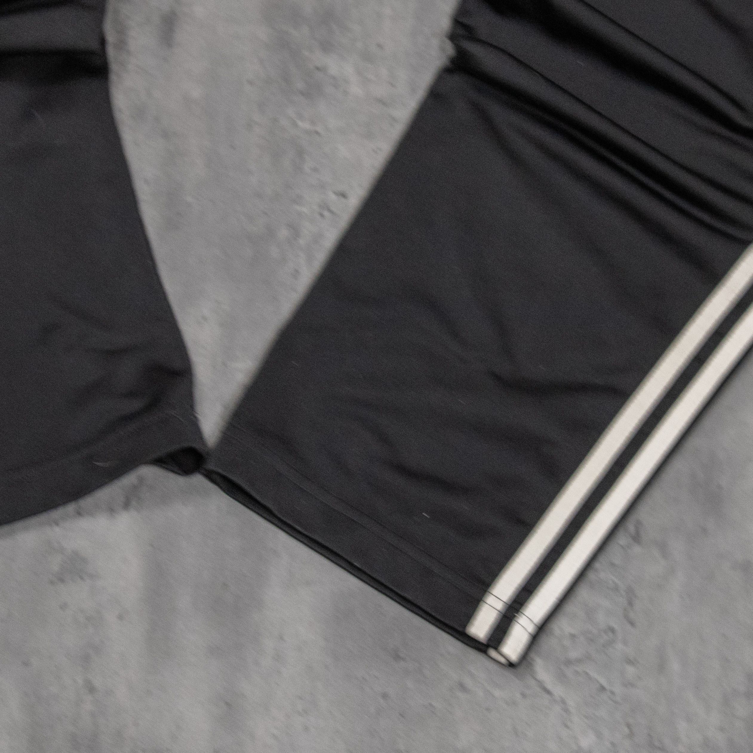 Adidas Adidas Black Track Sweat Straight Legged Relax Fit Pant's Size US 30 / EU 46 - 13 Thumbnail